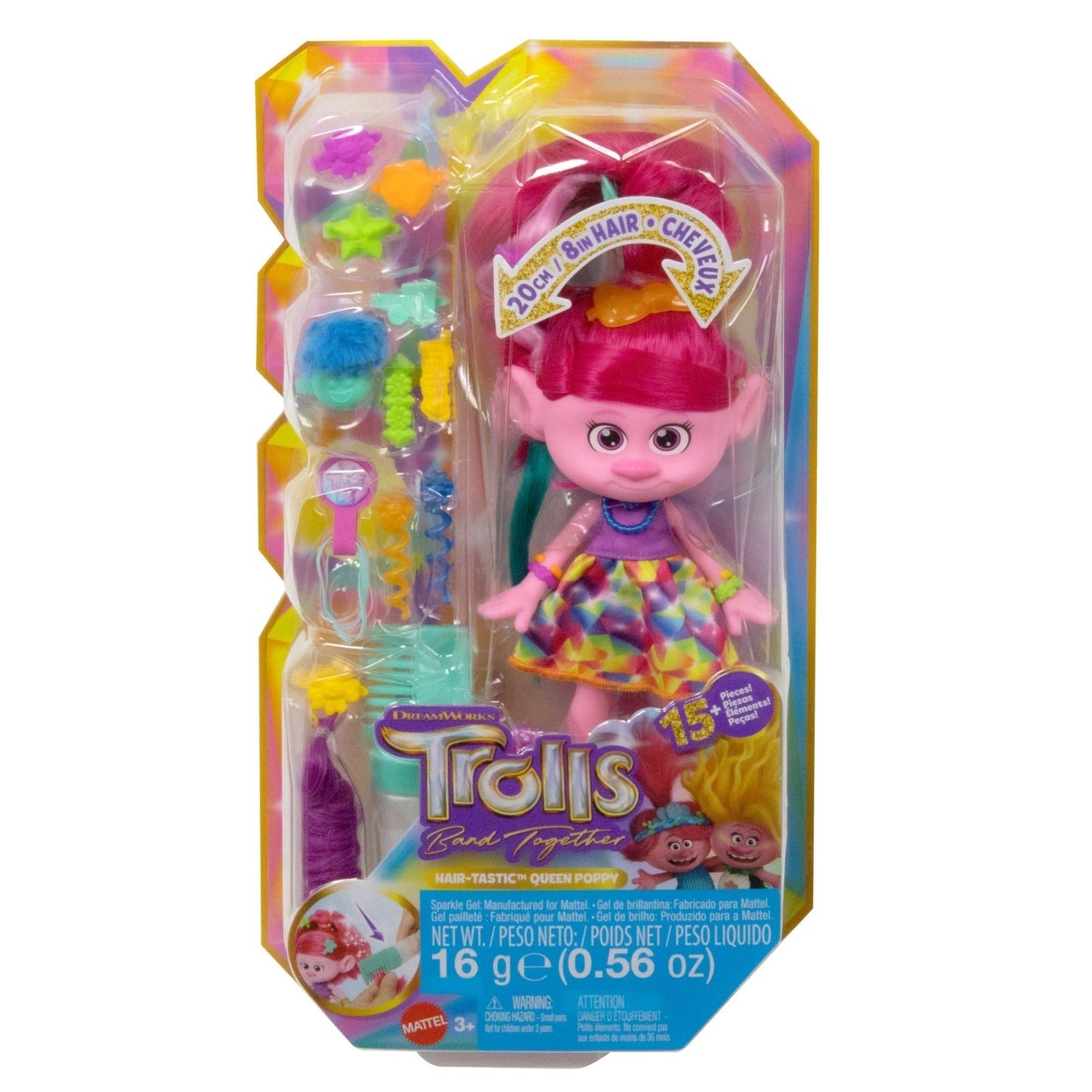 Dreamworks Trolls Band Together Hair-Tastic Queen Poppy
