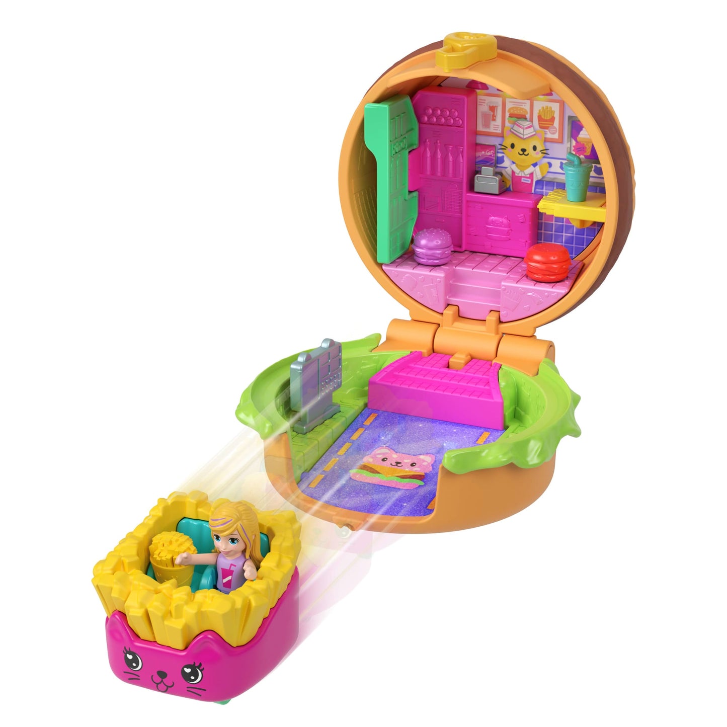 Polly Pocket  Tiny Take Out Reveal  Assortiment, Thème Alimentaire