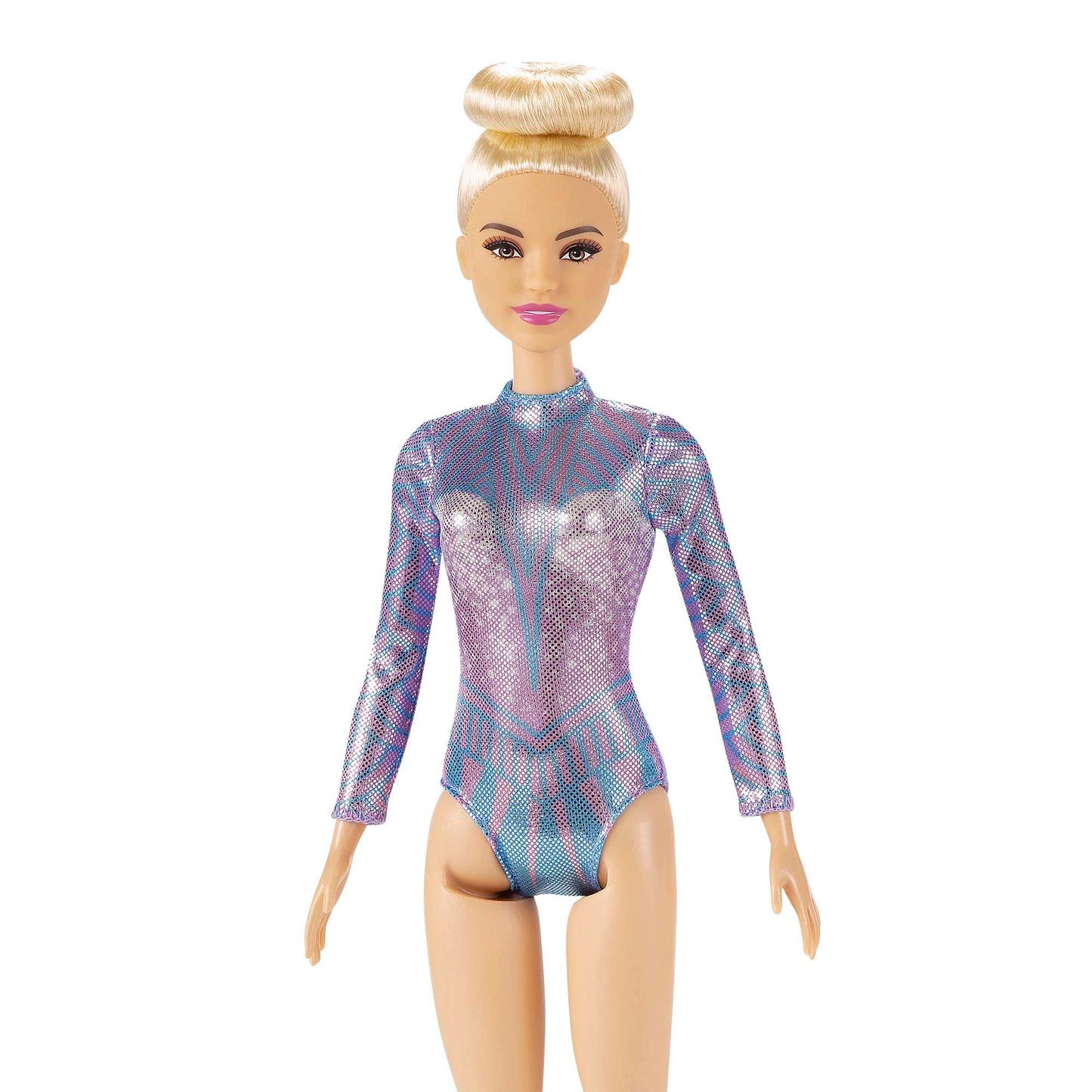 Barbie Rhythmic Gymnast Blonde Doll (12-In/30.40-Cm), Leotard & Accessories
