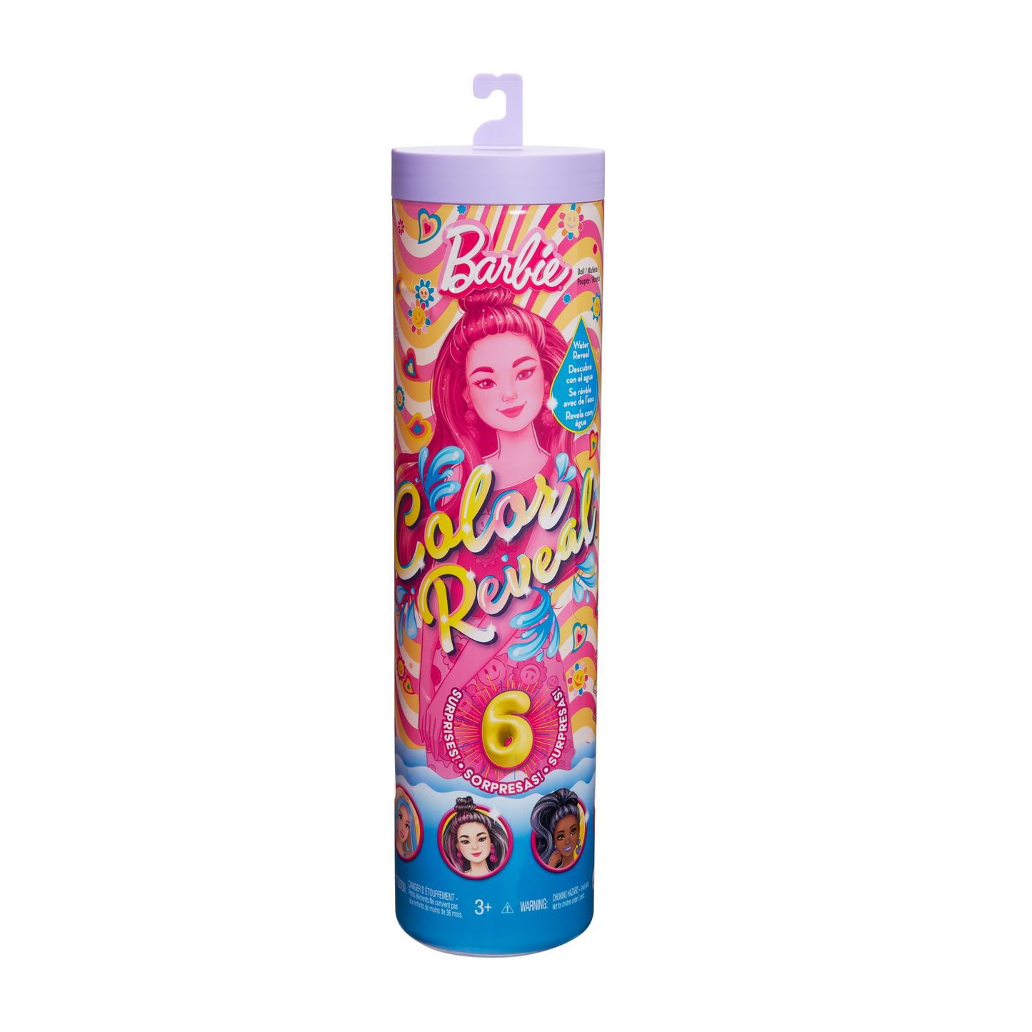 Barbie Color Reveal Série Groovy Poupée et Accessoires, 6 Surprises