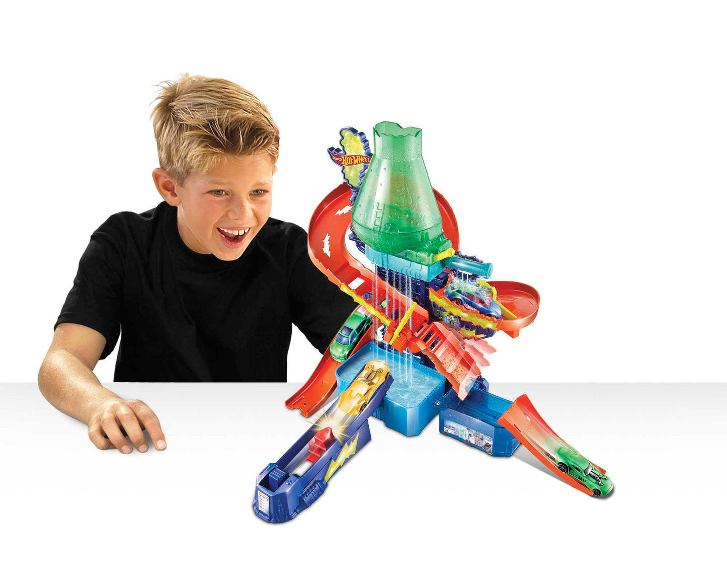 Hot Wheels City Pista de Brinquedo Color Shifters Laboratório Científico