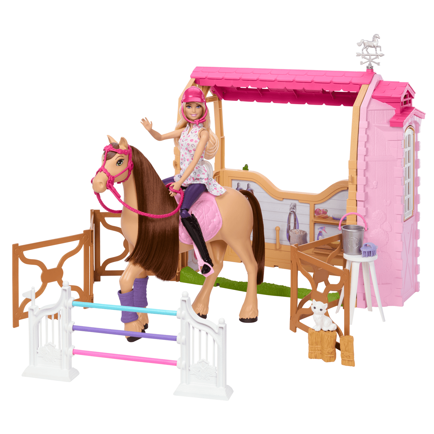 Barbie Detective La Gran Carrera de Caballos Set de Juego Establo de los Sueños