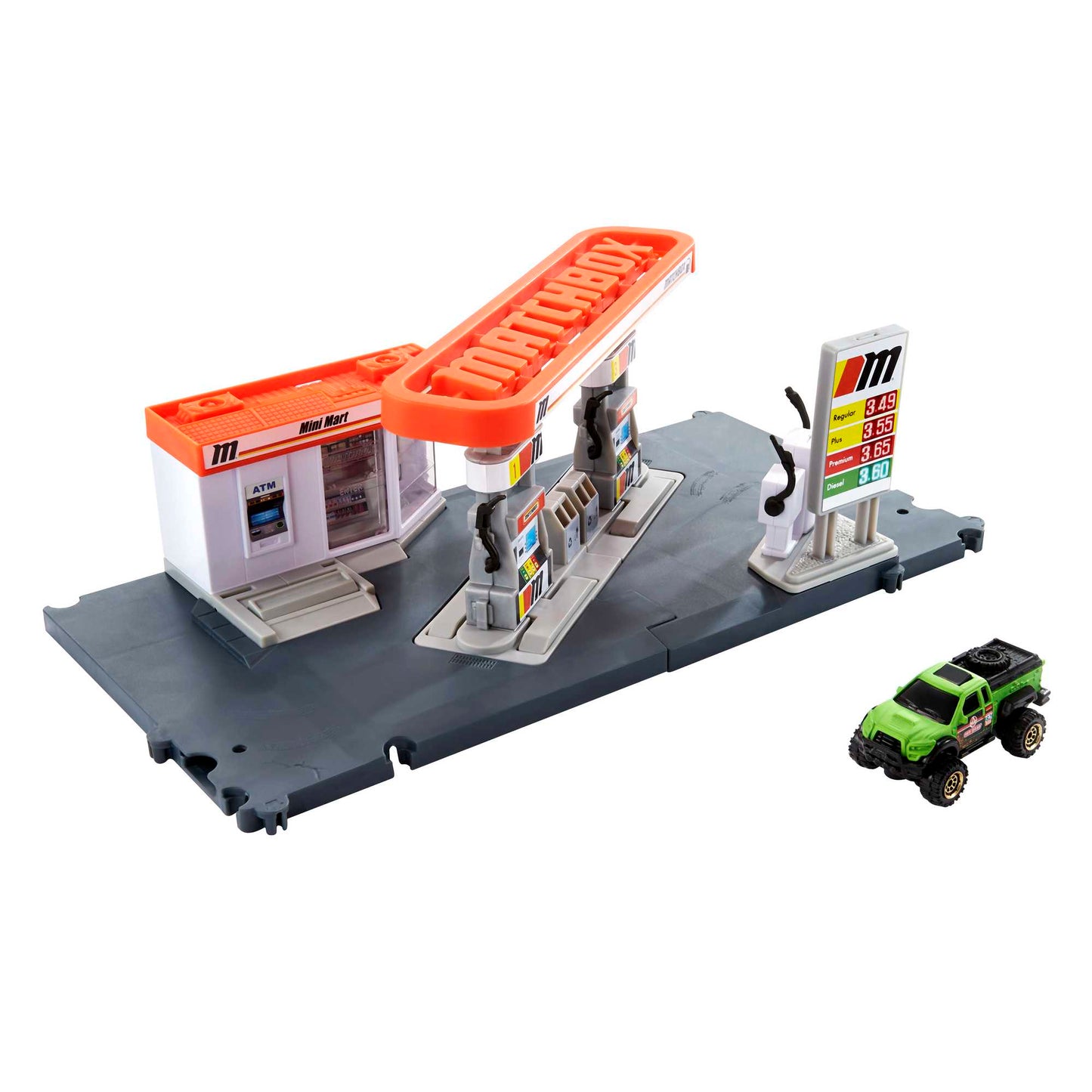 Matchbox Conjunto de Brinquedo Ação Posto de Gasolina