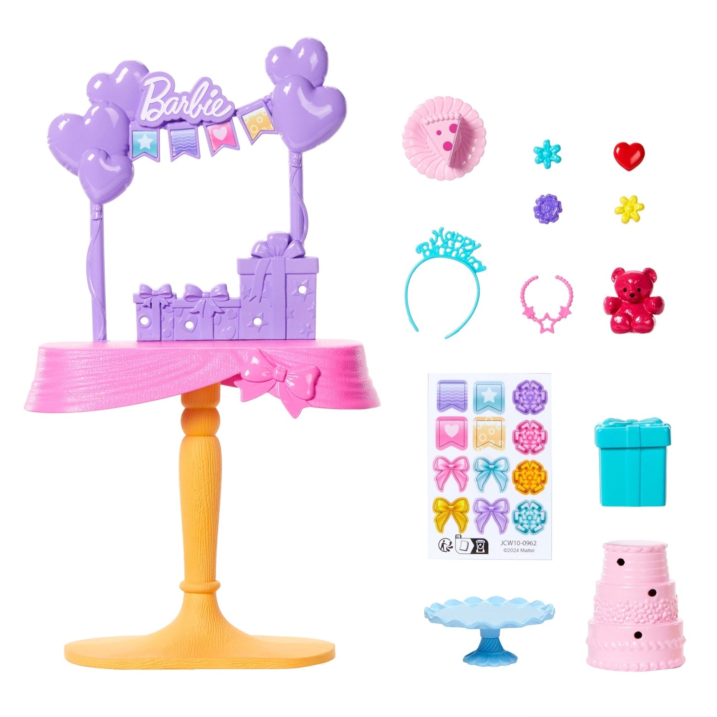Barbie-Fête D’Anniversaire Barbie World-Coffret  Avec Accessoires