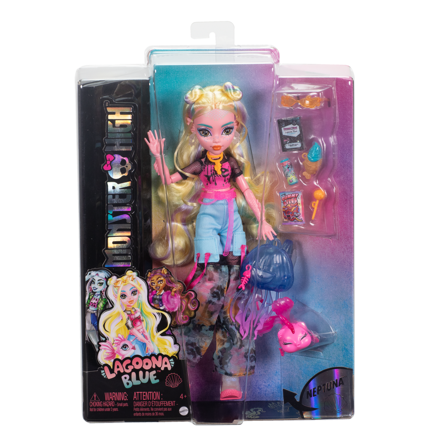 Monster High Lagoona Blue Fashion Doll With Pet Neptuna And Accessories