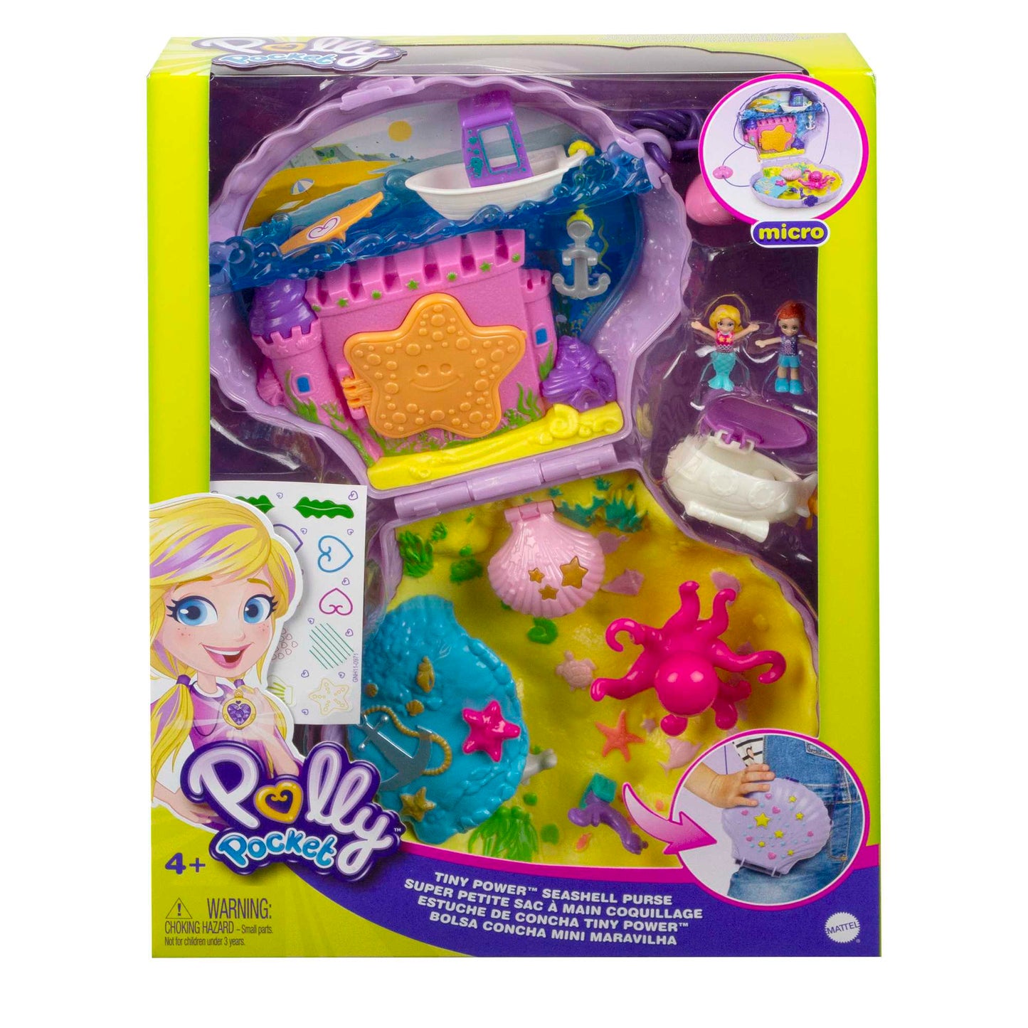 Coffret de Jeu Compact La Sacoche Coquillage Magique Polly Pocket™