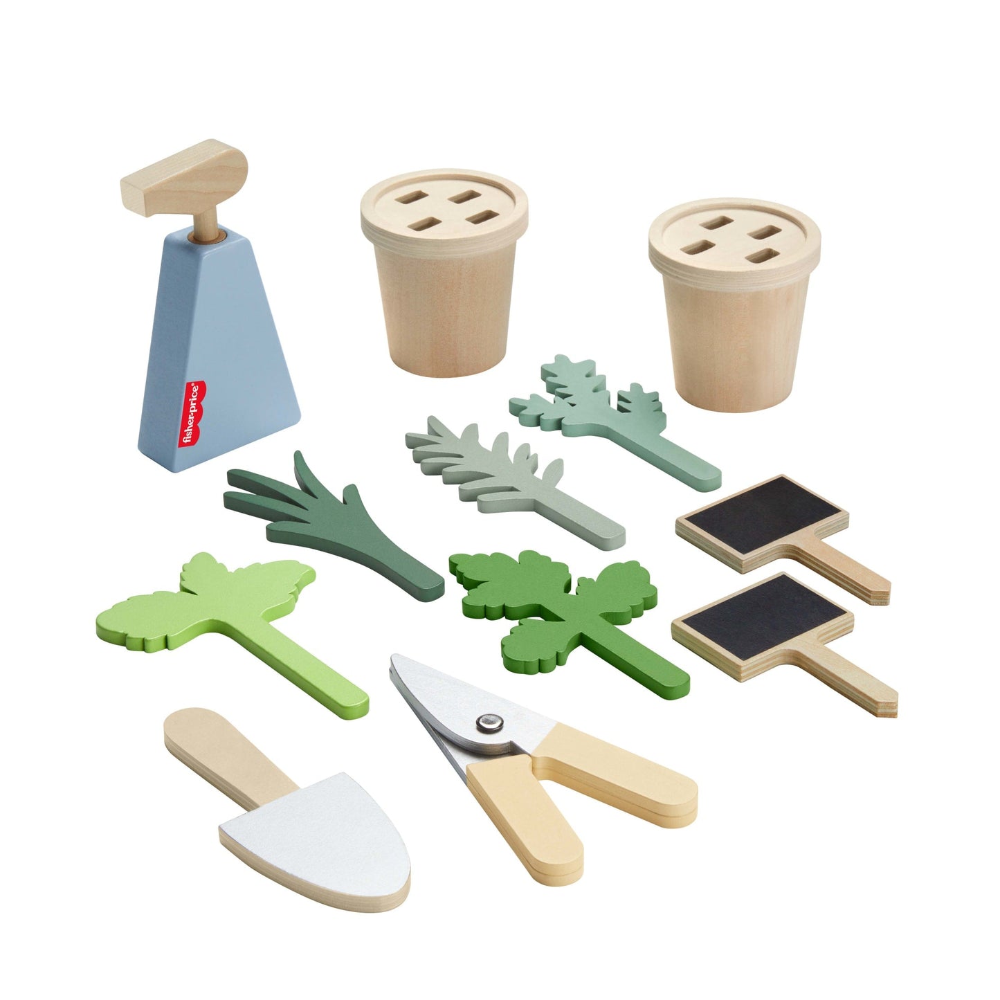 Fisher-Price  Coffret Plantes en Bois, Avec Outils, 12Éléments