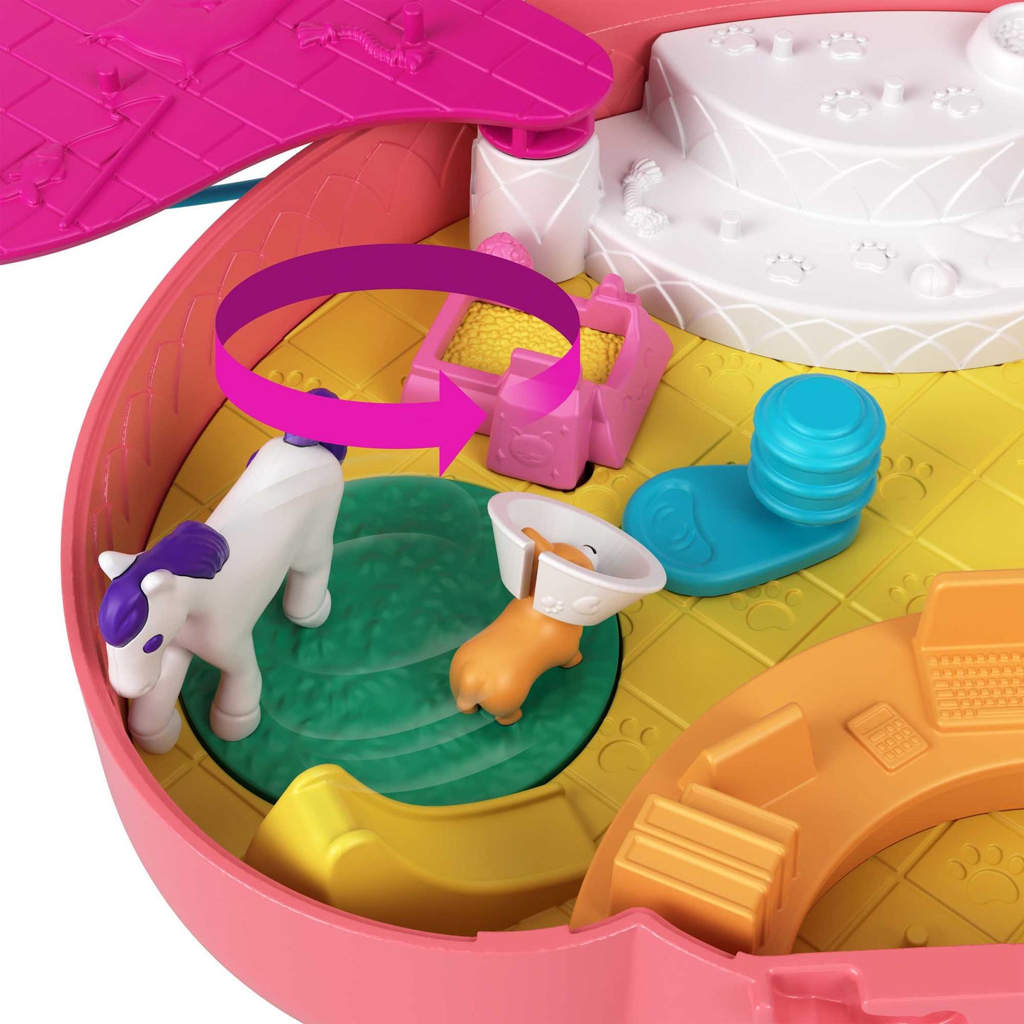 Polly Pocket Avec Shani Coffret Sac à Main Chat à Câliner
