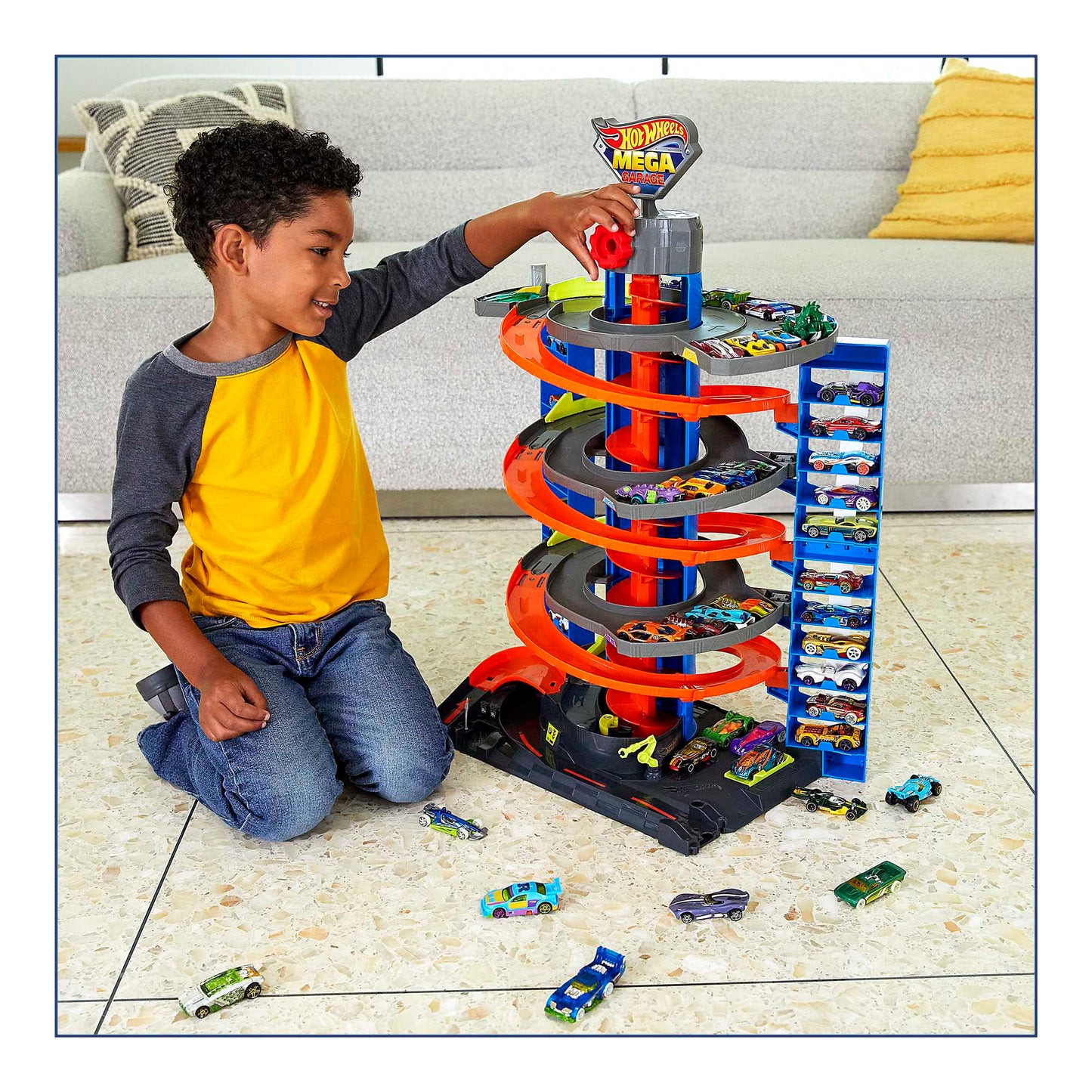 Hot Wheels City Pista de Brinquedo Mega Garage