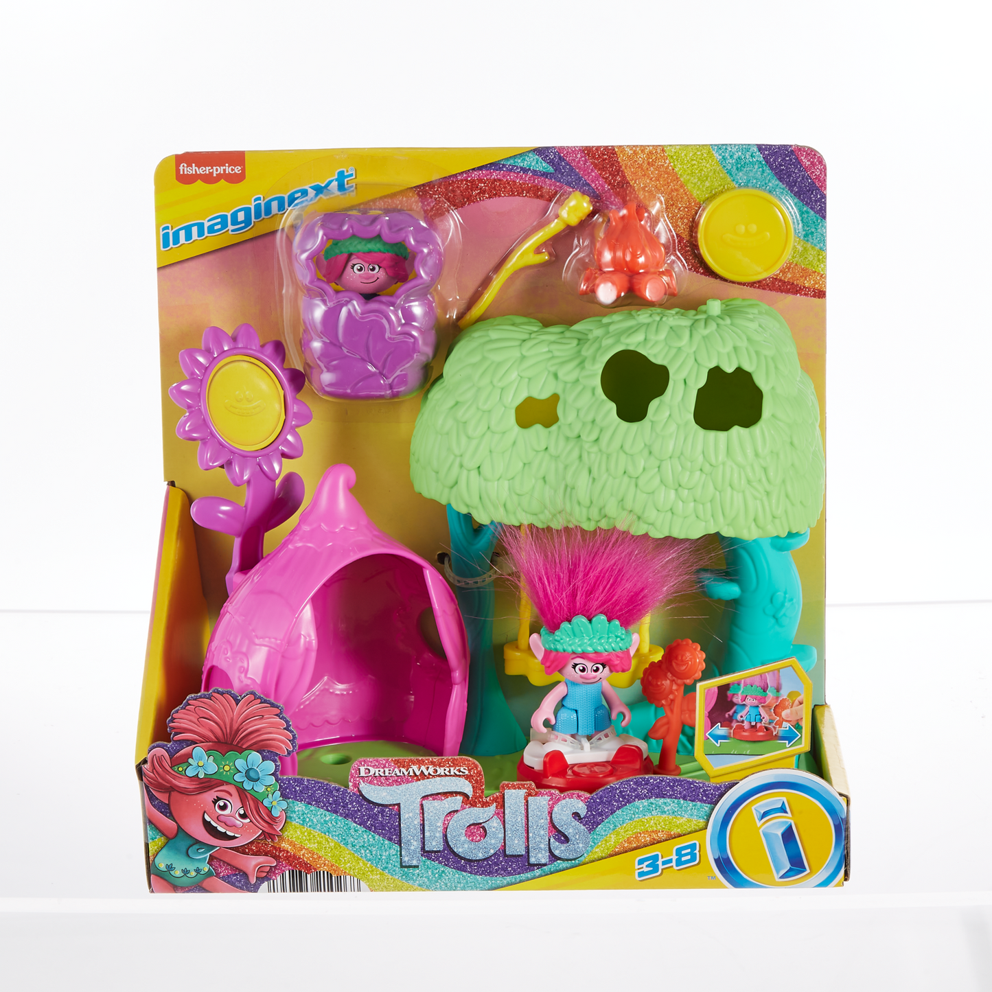 Imaginext  Dreamworks Trolls  Coffret  Camping Fleurs Souriantes