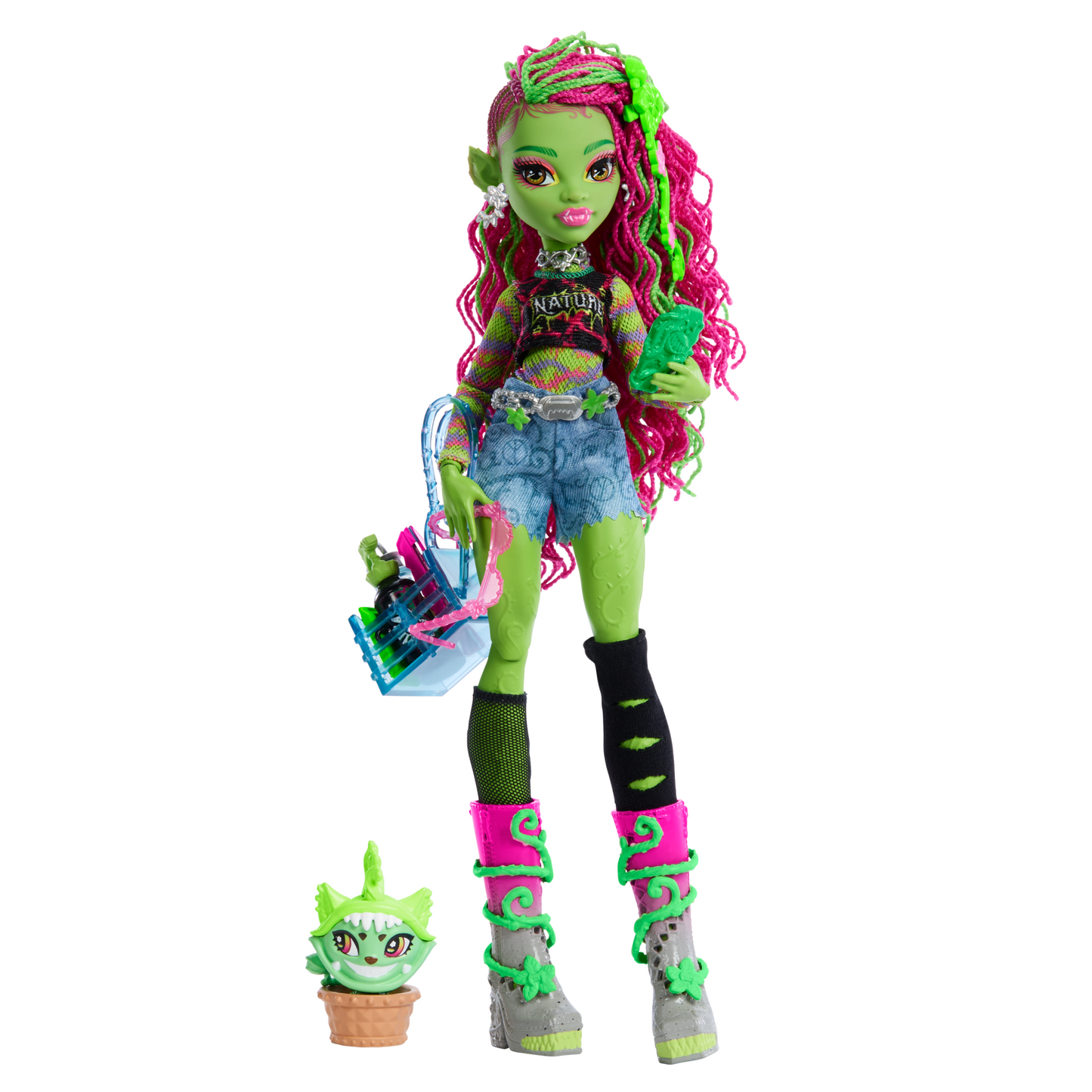Monster High Poupée, Animal et Accessoires Venus Mcflytrap, Chewlian