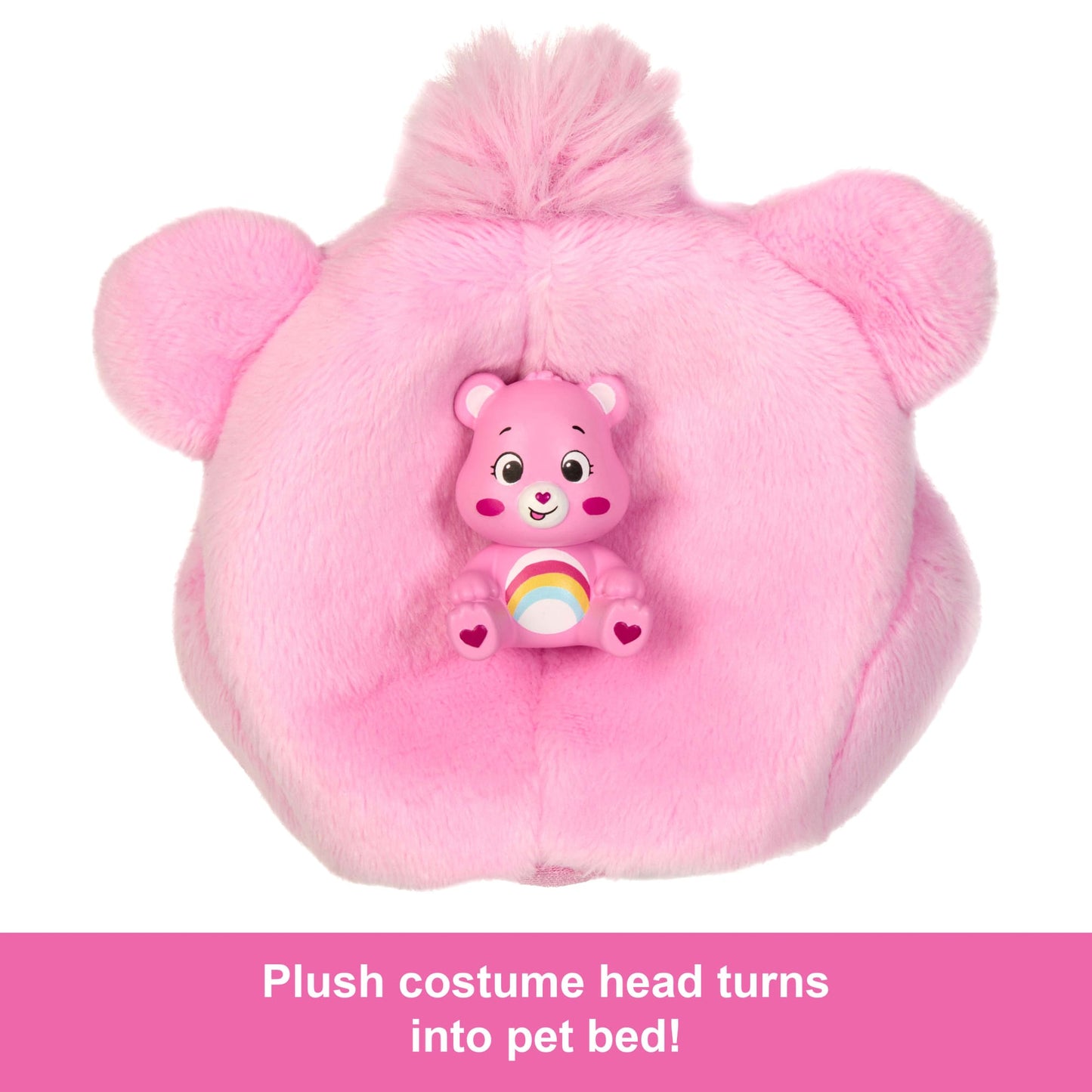 Barbie Cutie Reveal Care Bears Series Doll & Accessories in Cheer Bear Plush Costume, 10 Surprises