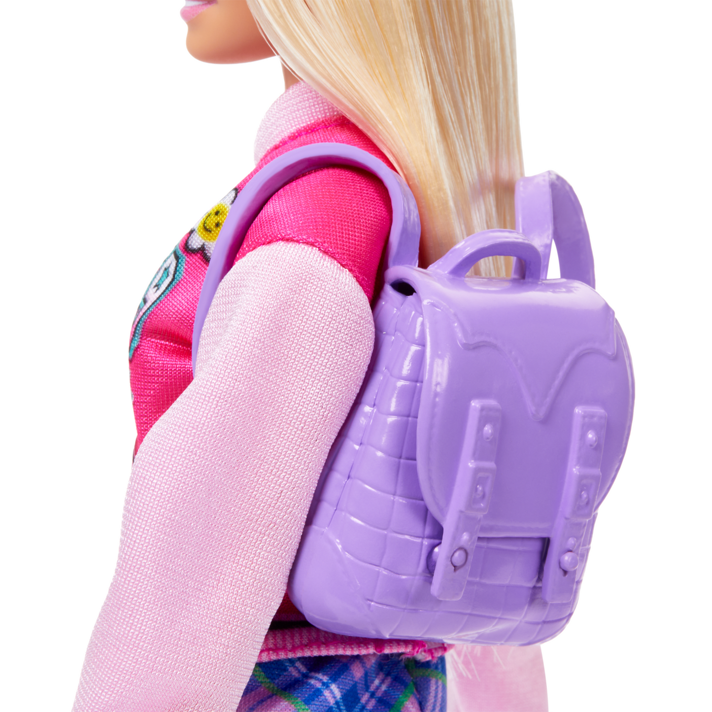 Barbie-J’Aime L’École-Coffret Poupée Blonde en Tenue et 7Accessoires
