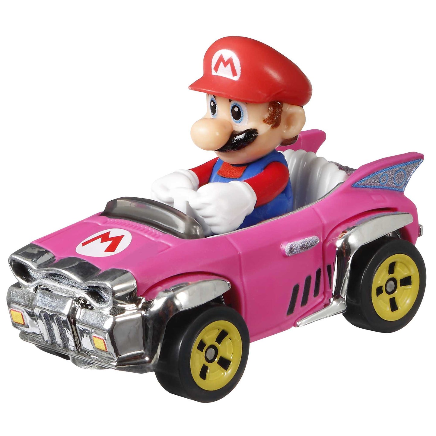 Hot Wheels Mario Kart Vehículo de Juguete Paquete de 4 con Mario, Donkey Kong, Luigi y Dry Bones