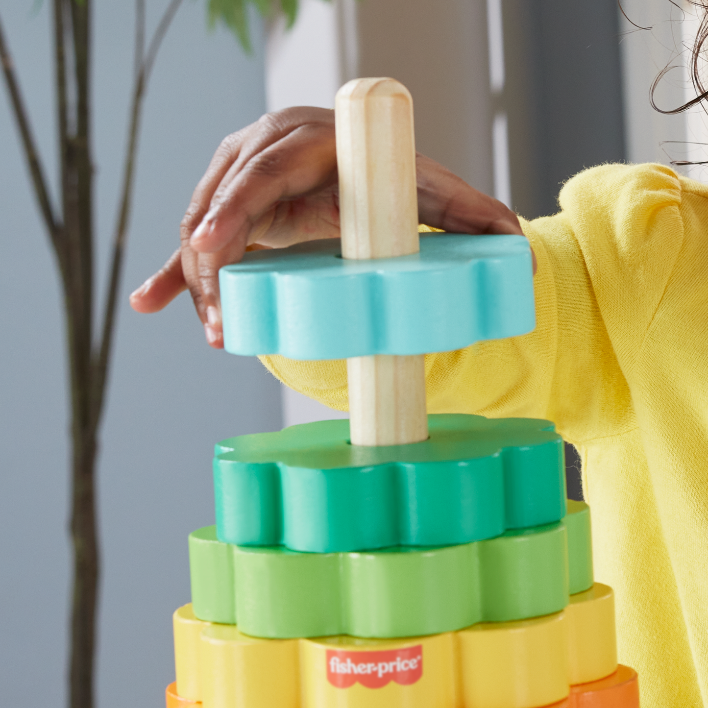 Fisher-Price Juguete para Bebés Anillos Apilables de Madera