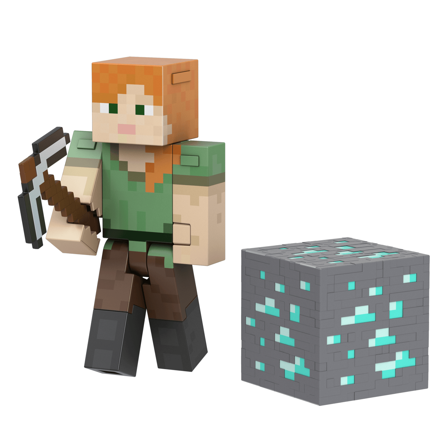 Minecraft  Niveau Diamant  Figurine Articulée  Alex, 13,87Cm