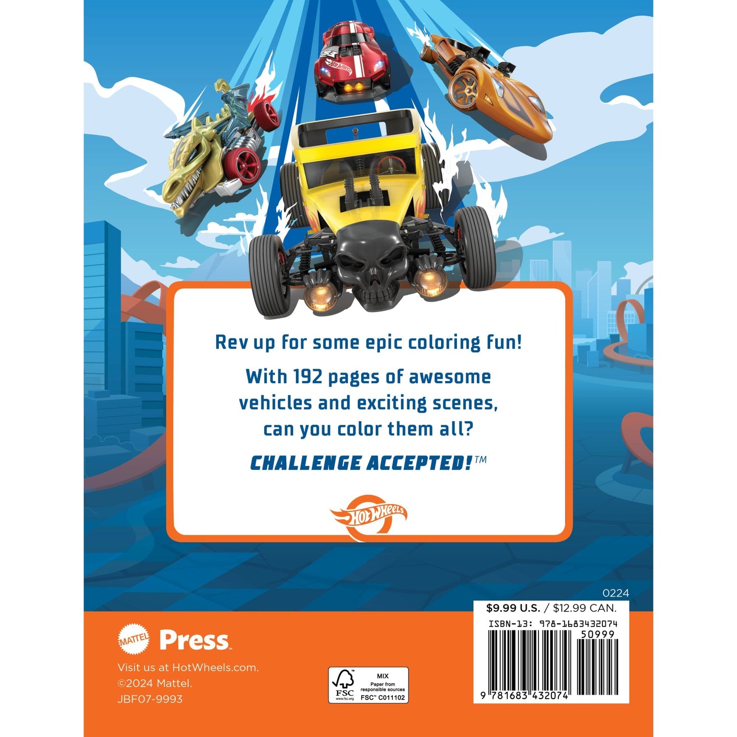 Hot Wheels: Giant Coloring Book