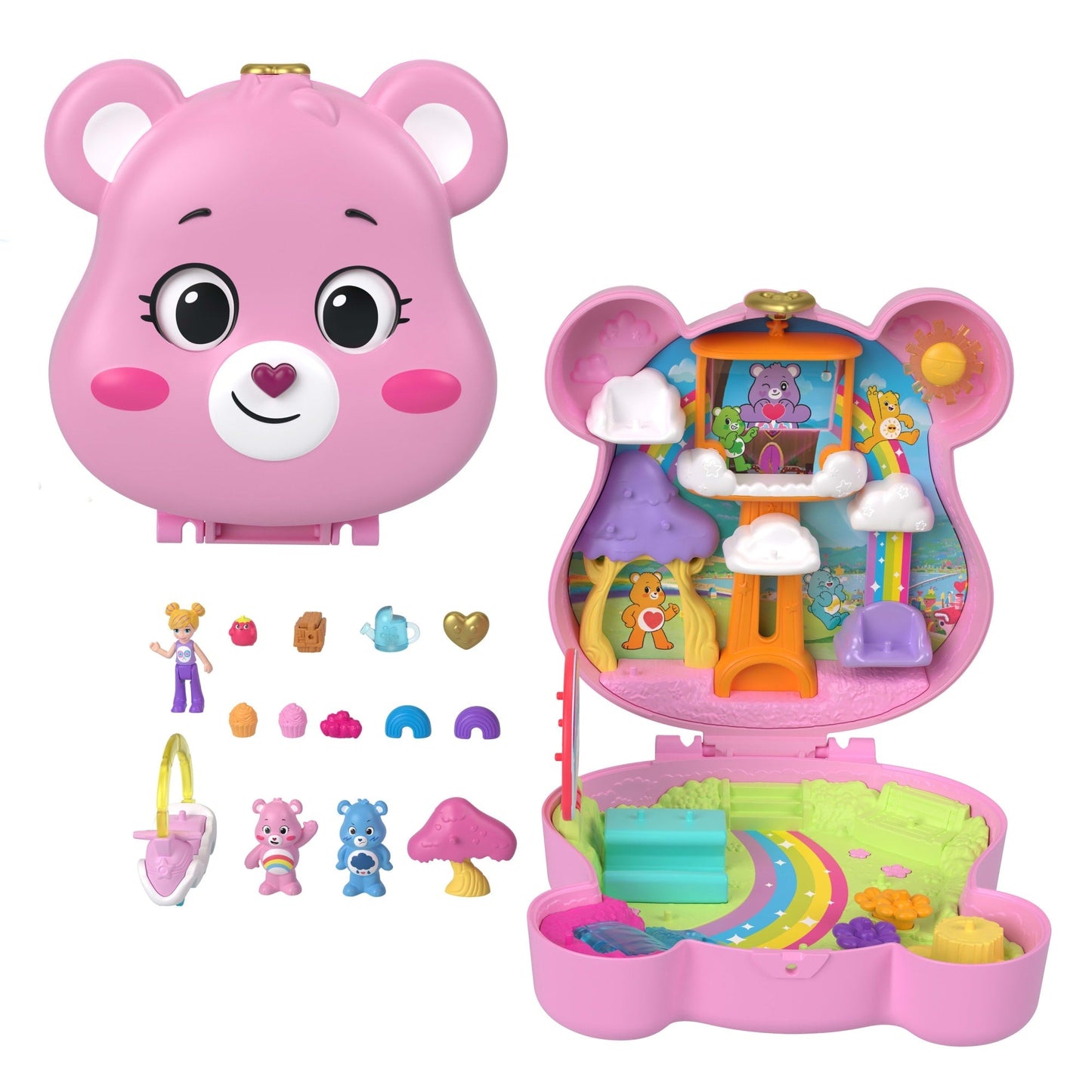 Polly Pocket  Calinours Poupées et Coffrets de Jeu, Véhicule et Acc.