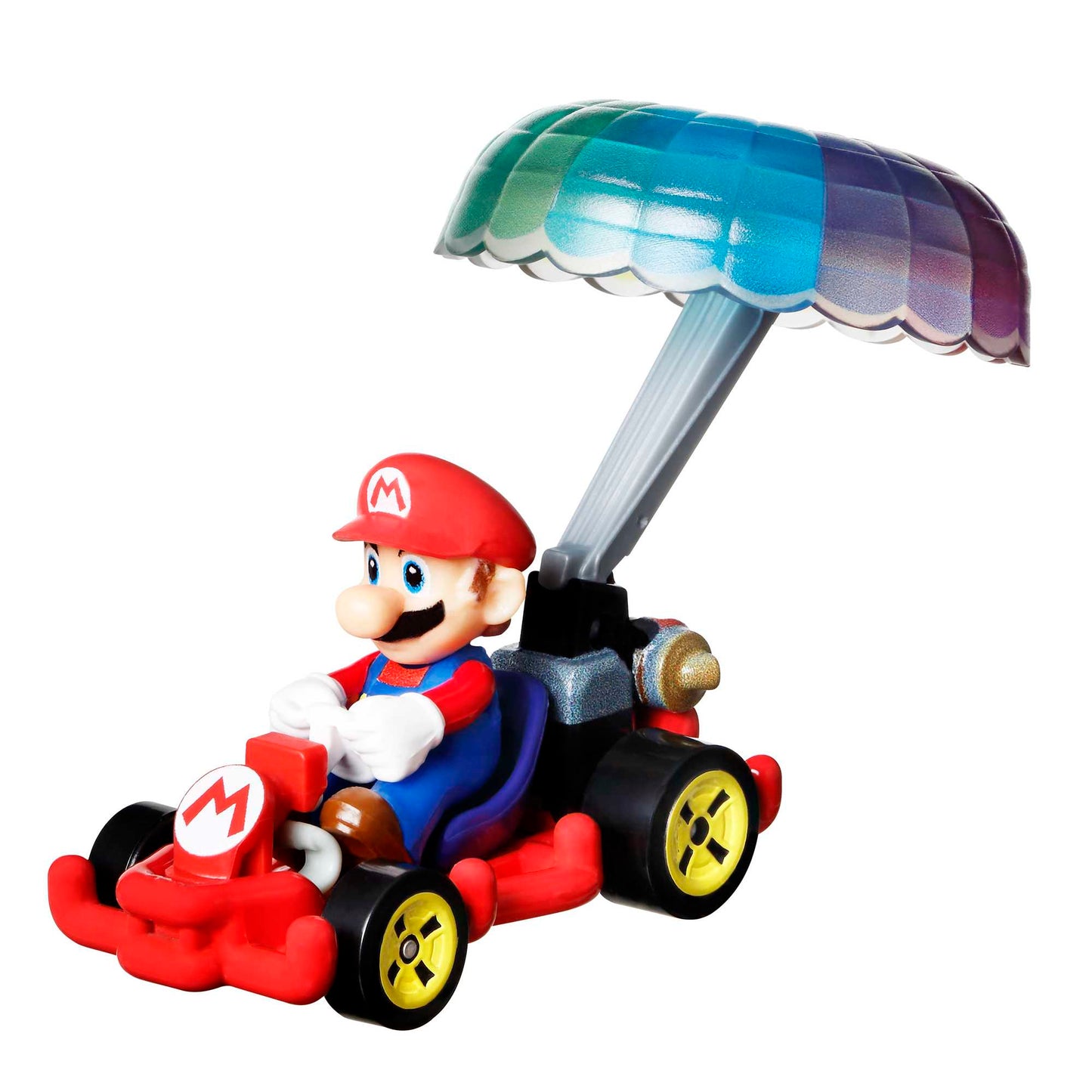 Hot Wheels Mario Kart Veículo de Brinquedo Mário Pipe Frame com Paraquedas