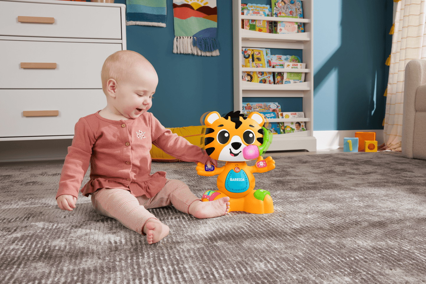 Fisher-Price Brinquedo para Bebês Esquadrão Musical Tigre Cante Comigo