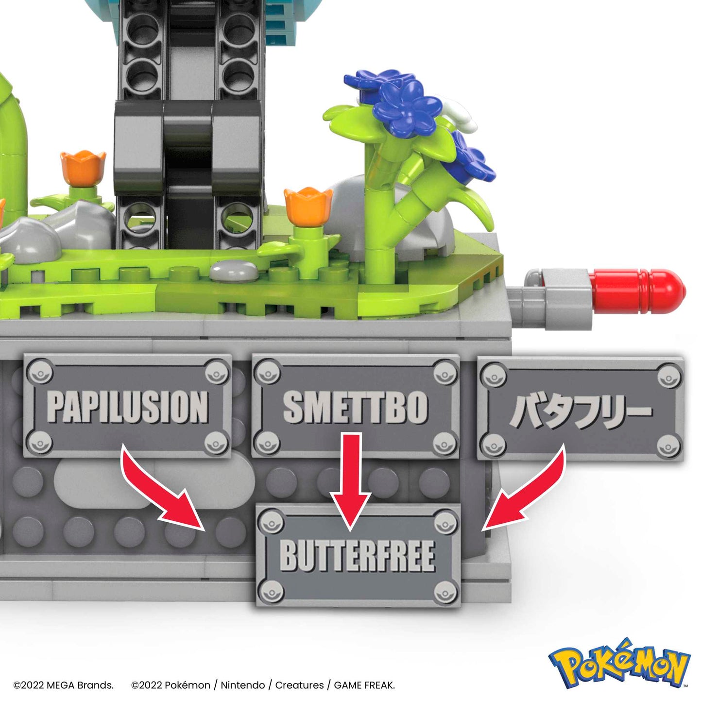 Mega™ Pokémon™ Papilusion en Mouvement