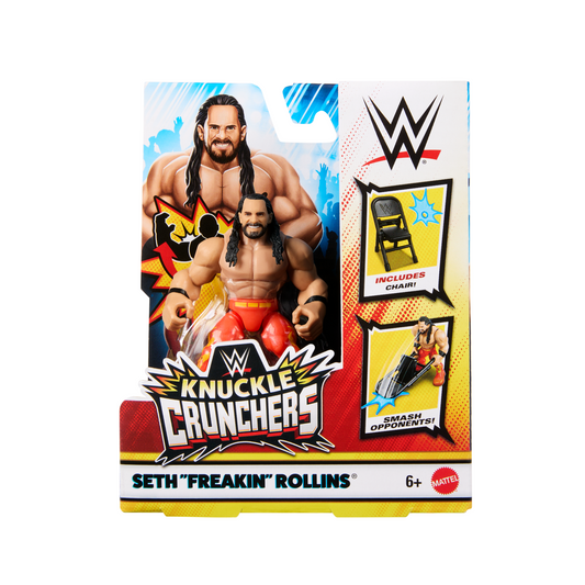 Wwe  Knuckle Crunchers  Figurine Articulée et Access.  Seth Rollins