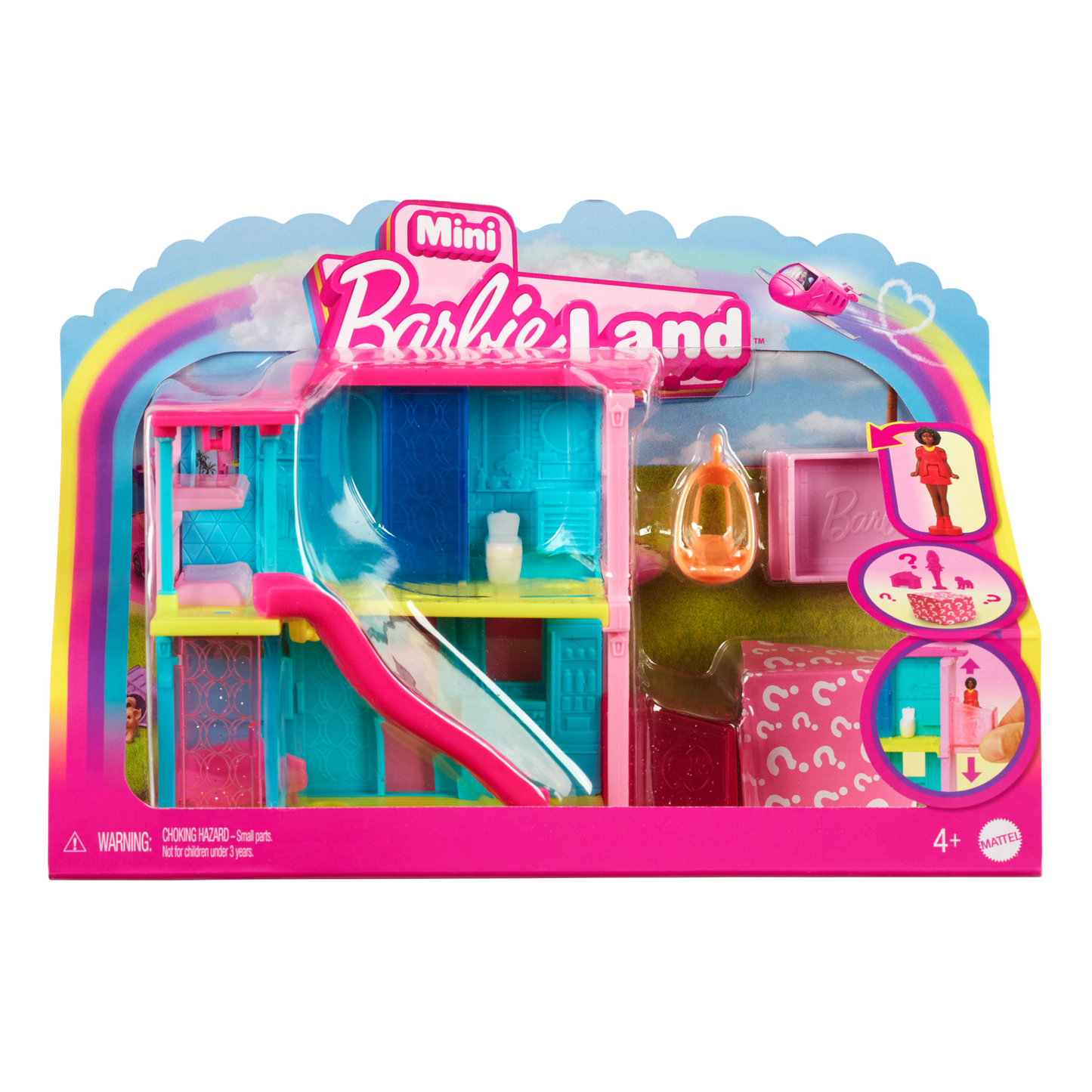 Barbie Mini BarbieLand Casa de Muñecas Azul y Amarilla