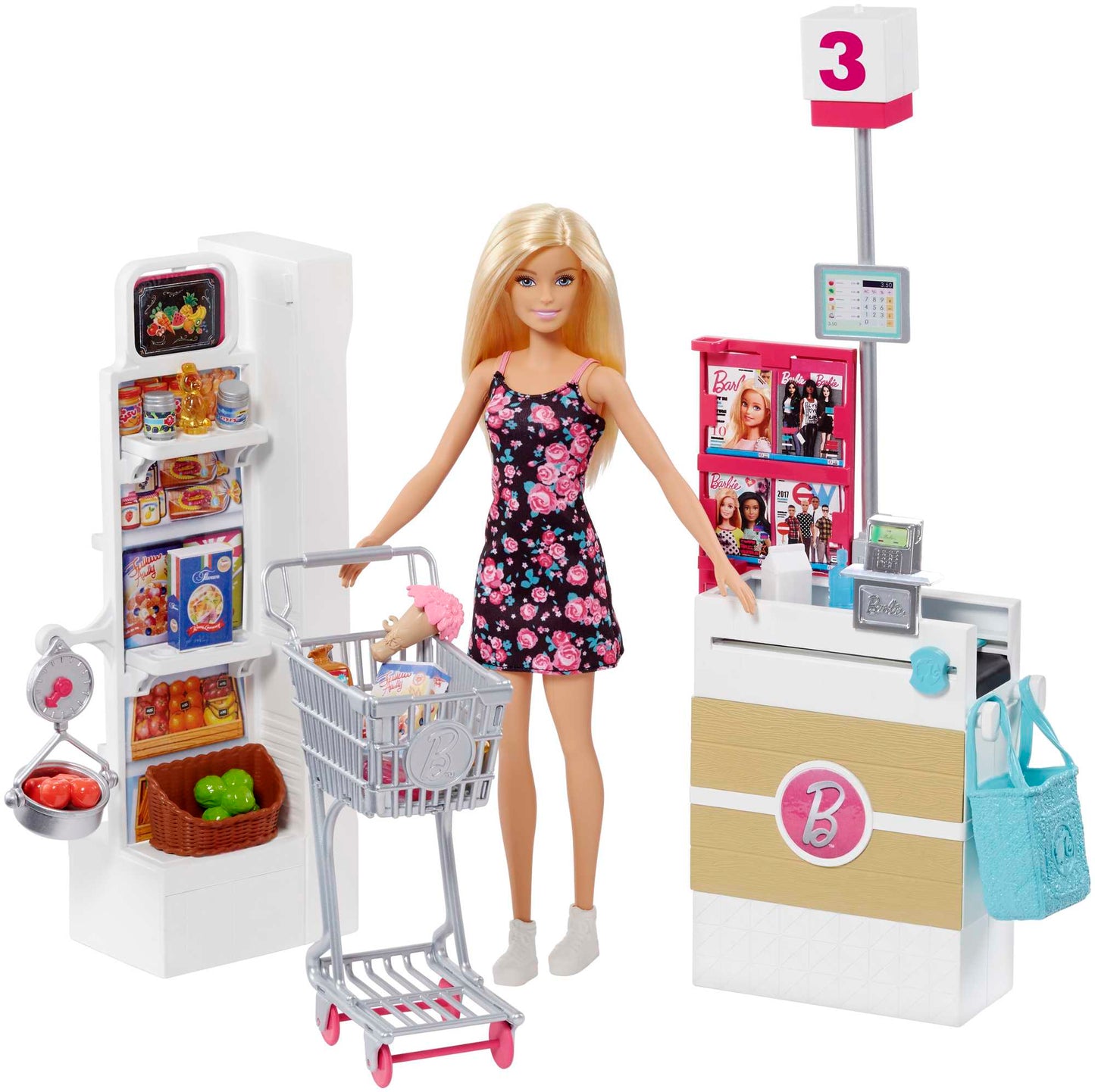 Barbie Set de Juego Supermercado con Muñeca