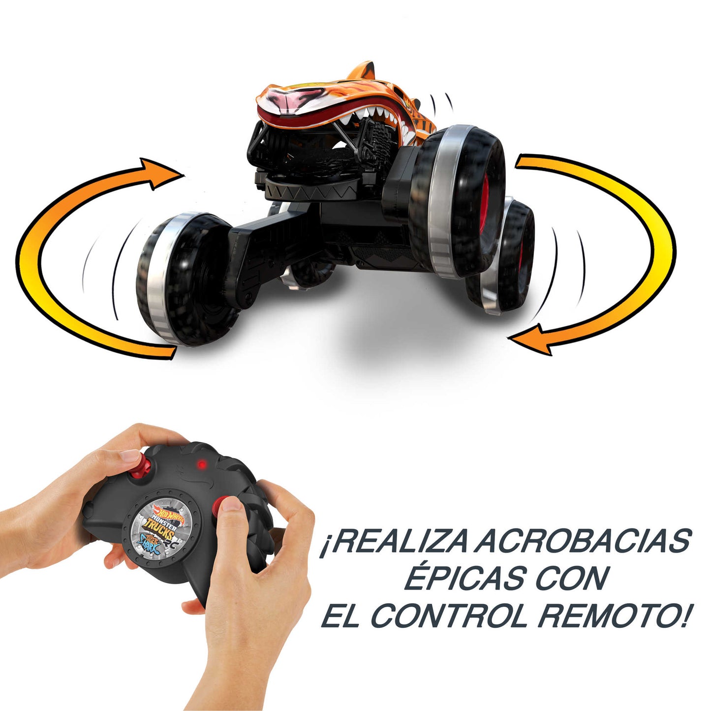 Hot Wheels Monster Trucks Vehículo a Control Remoto Tiger Shark Escala 1:15