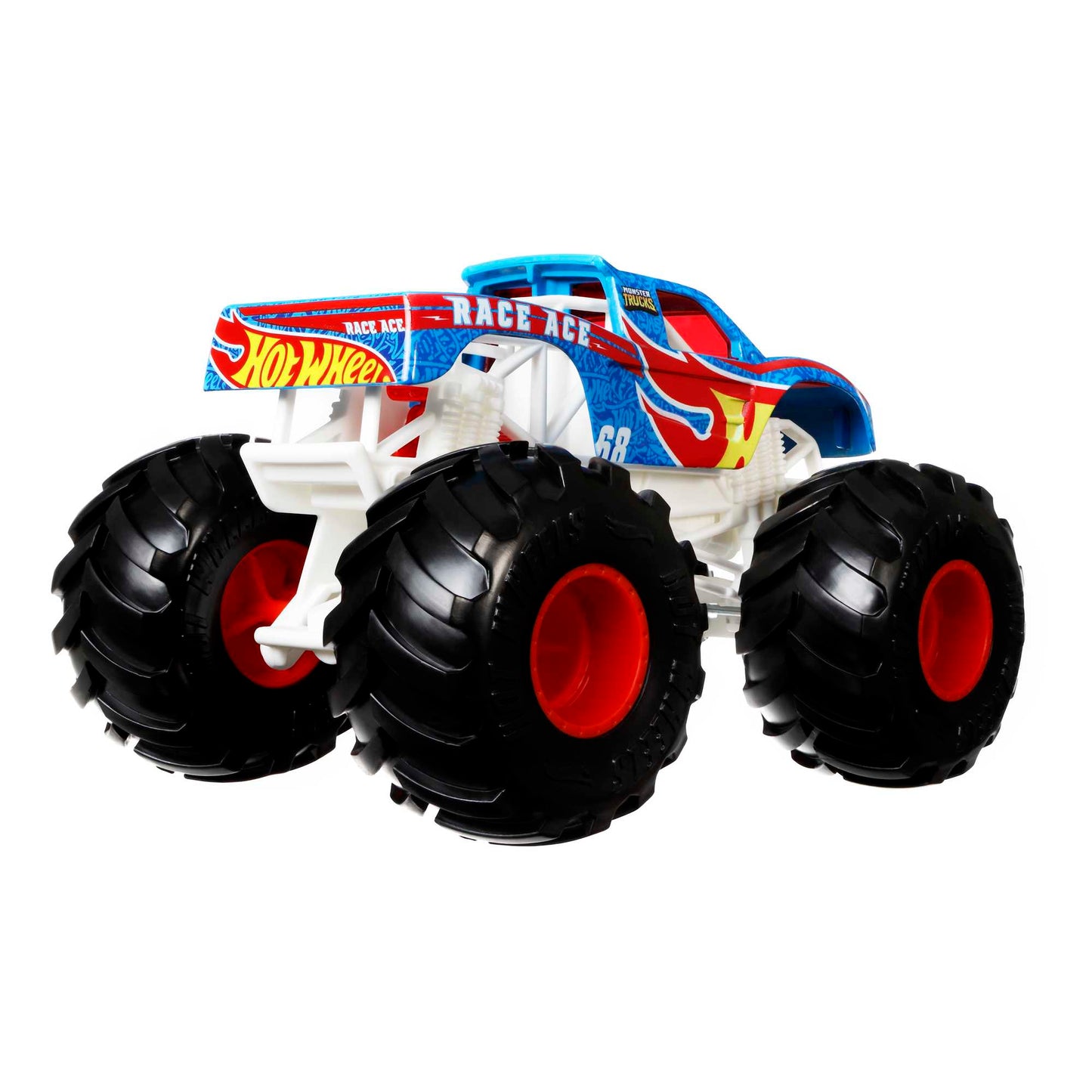 Hot Wheels Monster Trucks Vehículo de Juguete Race Ace Escala 1:24