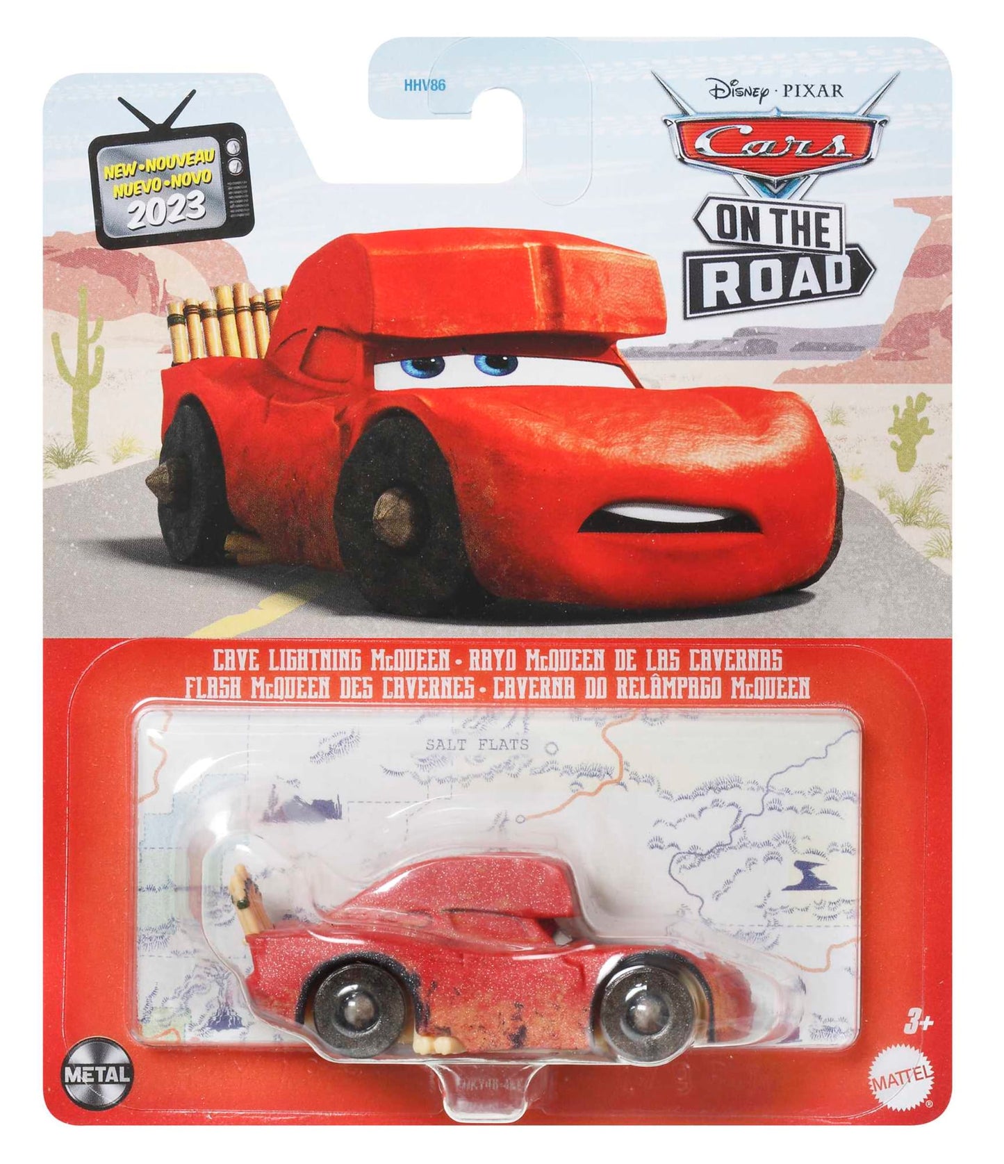 Carros da Disney e Pixar Diecast Veículo de Brinquedo Relâmpago McQueen das Cavernas