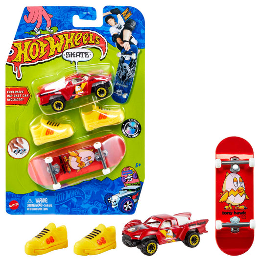 Hot Wheels Skate Vehículo de Juguete Patineta de Colección BIRD IS THE WORLD™ + HW BAJA TRUCK™ Con Diecast
