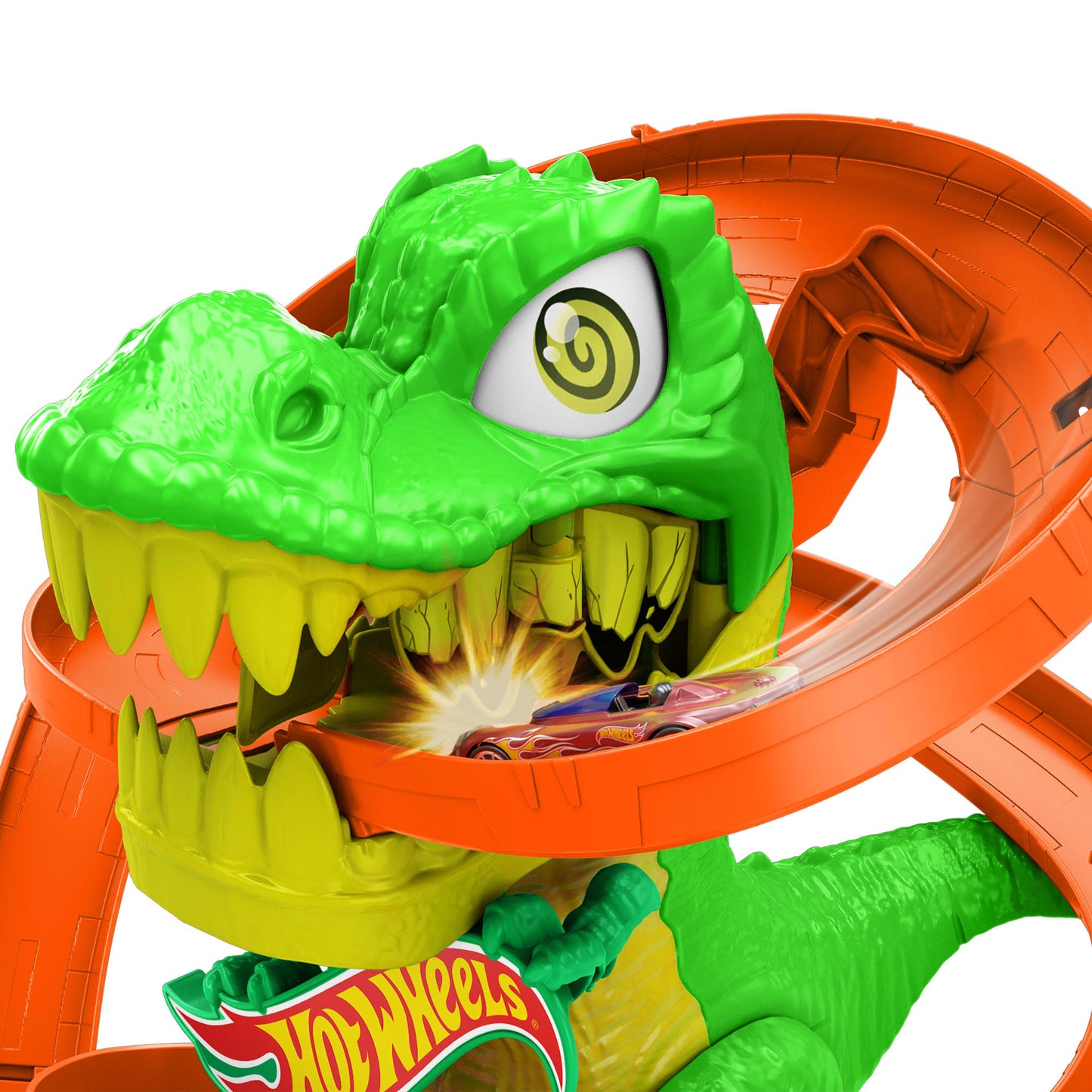 Hot Wheels City Pista de Brinquedo T-Rex x Quartel de Bombeiros