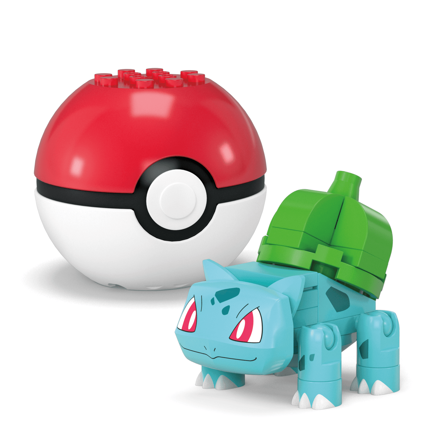 MEGA Pokémon Bulbasaur & Psyduck Building Toy Kit, 2 Action Figures (63 Pieces) For Kids