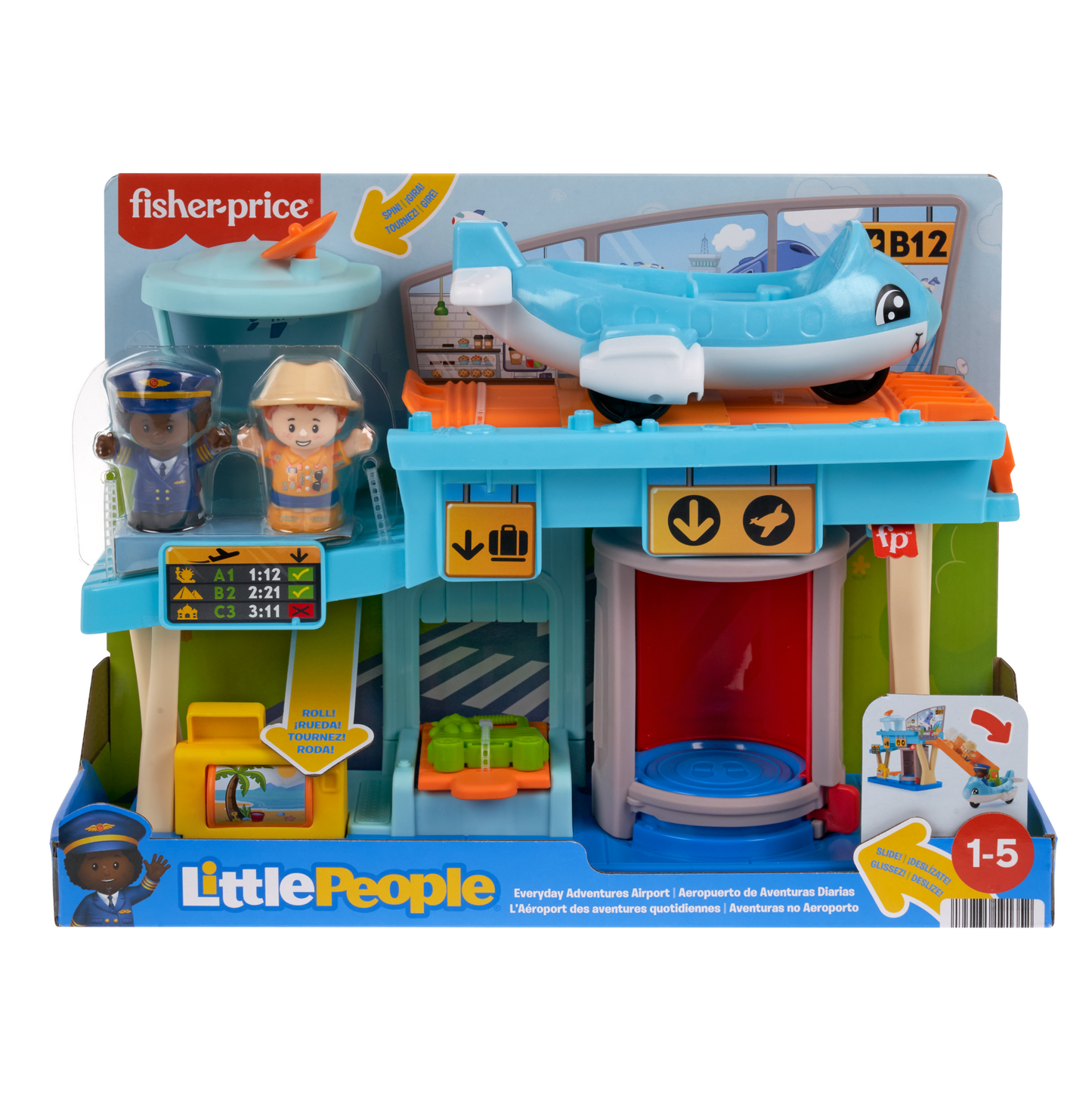 Little People Juguete para Bebés Aeropuerto de Aventuras Diarias