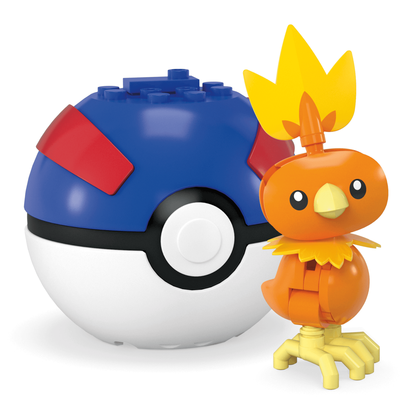 MEGA Pokémon Torchic Building Toy Kit, Poseable Action Figure (20 Pieces) For Kids
