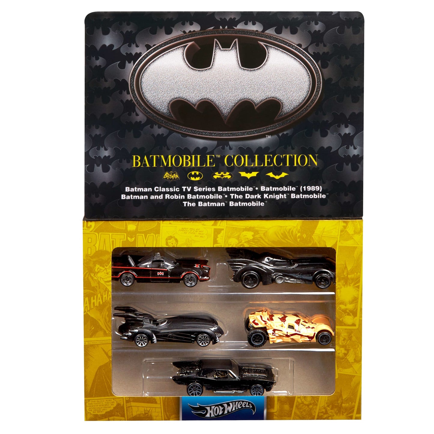 Hot Wheels Batman 85Th Anniversary 5-Pack Of Toy Vehicles, 5 Different Batmobile Replicas