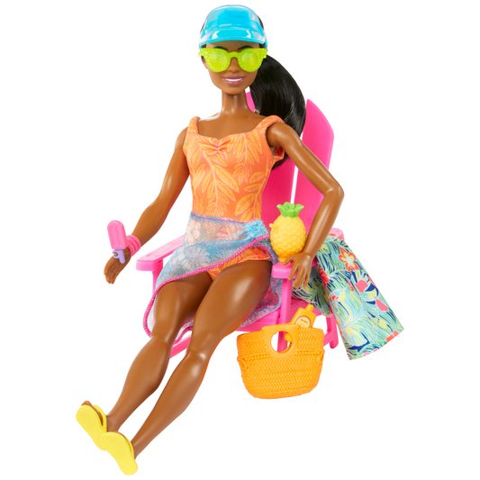 Barbie Pink Passport Hawaii Brooklyn Doll & Set With Clothes & Travel Accessories