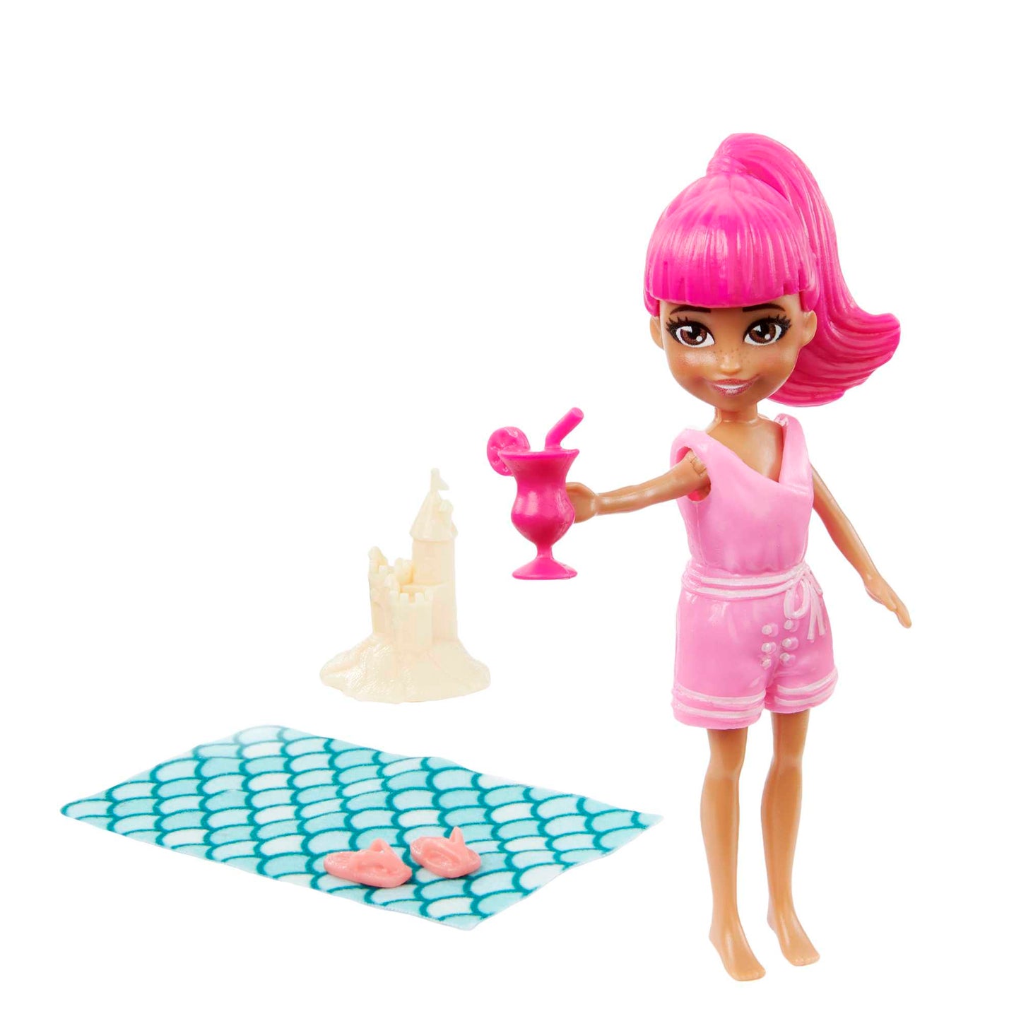 Polly Pocket Coffret Style en Vogue, 4 Poupées de 7,62 Cm, Tenues