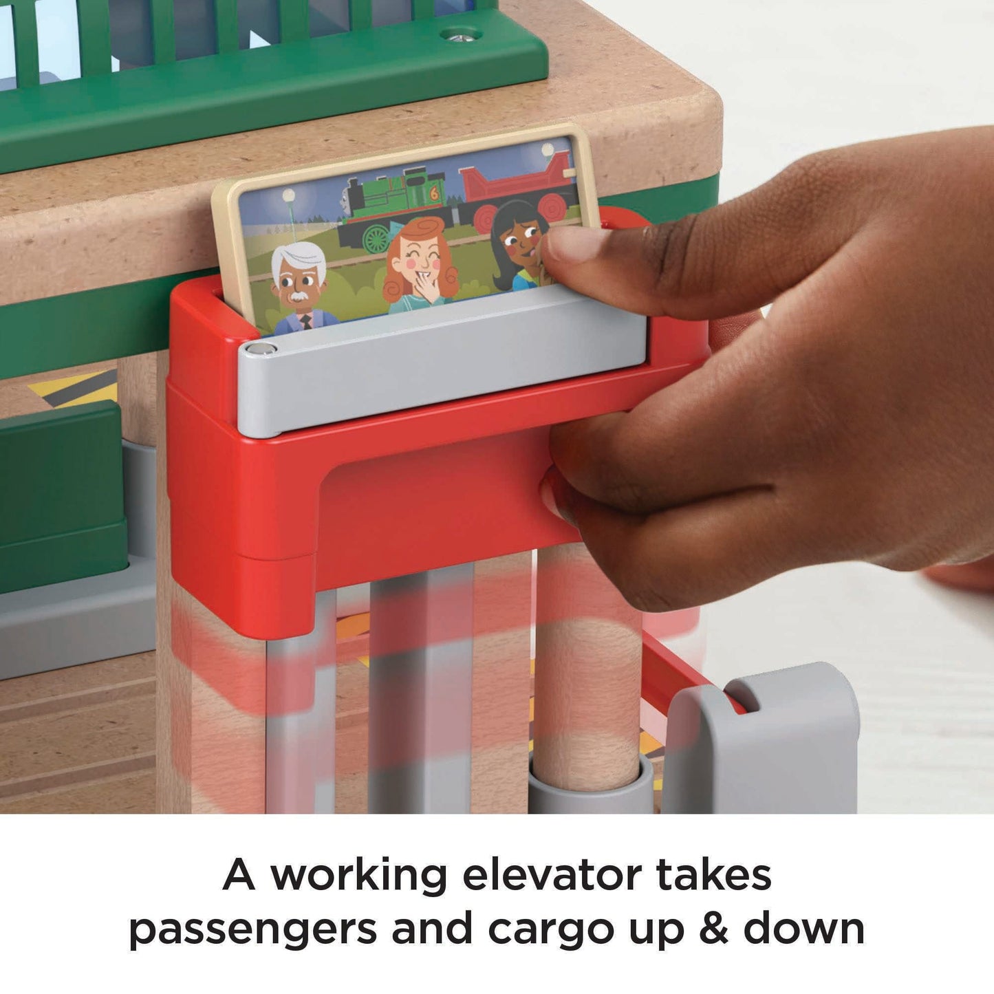 Fisher-Price Thomas & Friends Wooden Railway Knapford Station Passenger Pickup Playset