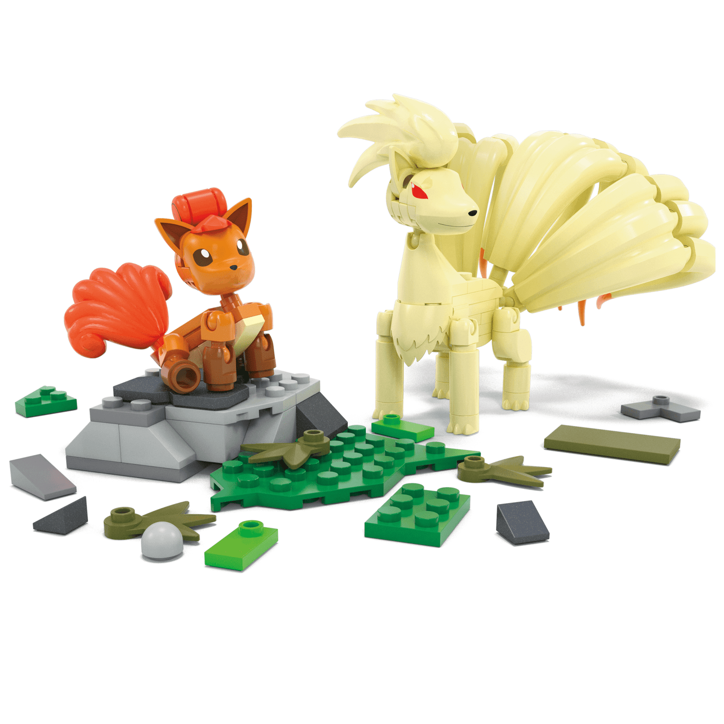 Mega  Pokémon  Coffret Évolution Goupix (145 Pièces), 2Figurines