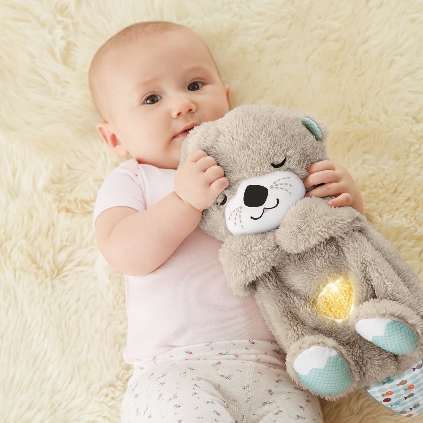 Ma Loutre Câlins Bonne Nuit de Fisher-Price®, Peluche Musicale Apaisante Pour Bébé