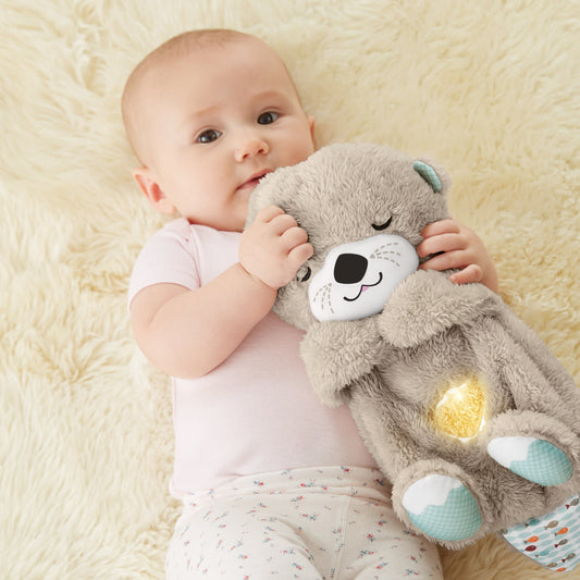 Ma Loutre Câlins Bonne Nuit de Fisher-Price®, Peluche Musicale Apaisante Pour Bébé