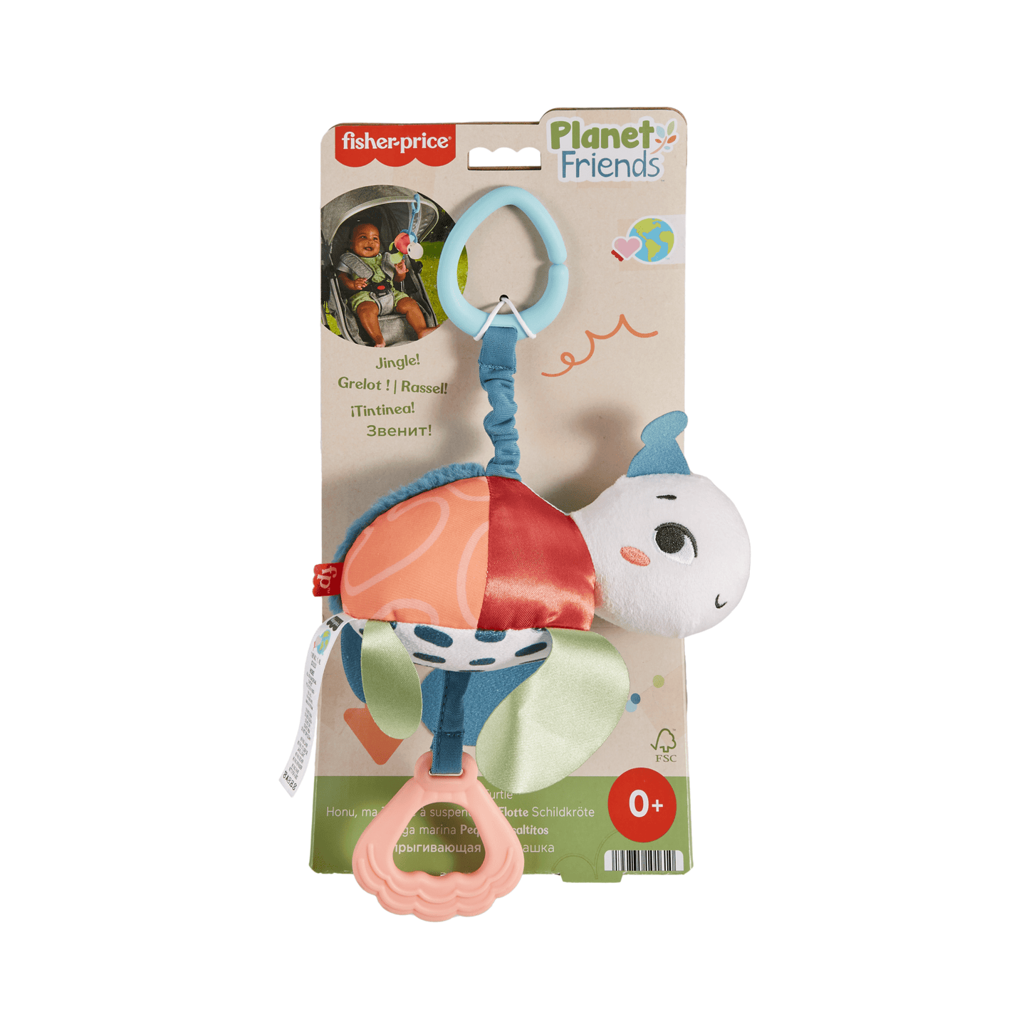 Fisher-Price Planet Friends Honu, Ma Tortue à Suspendre, Sensorielle