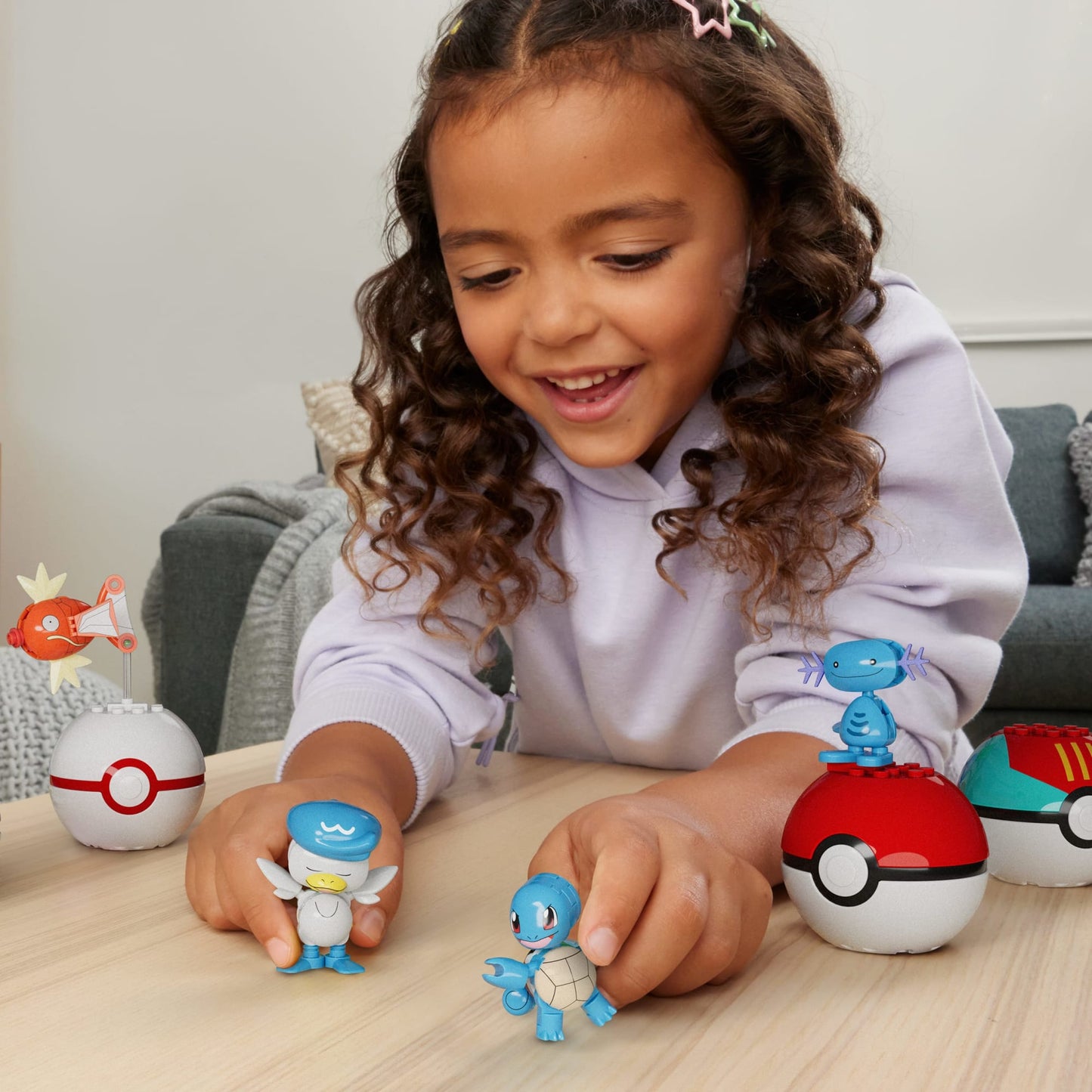 MEGA Pokémon Jogo de Construção Pokébolas Equipe Treinador do Tipo Água
