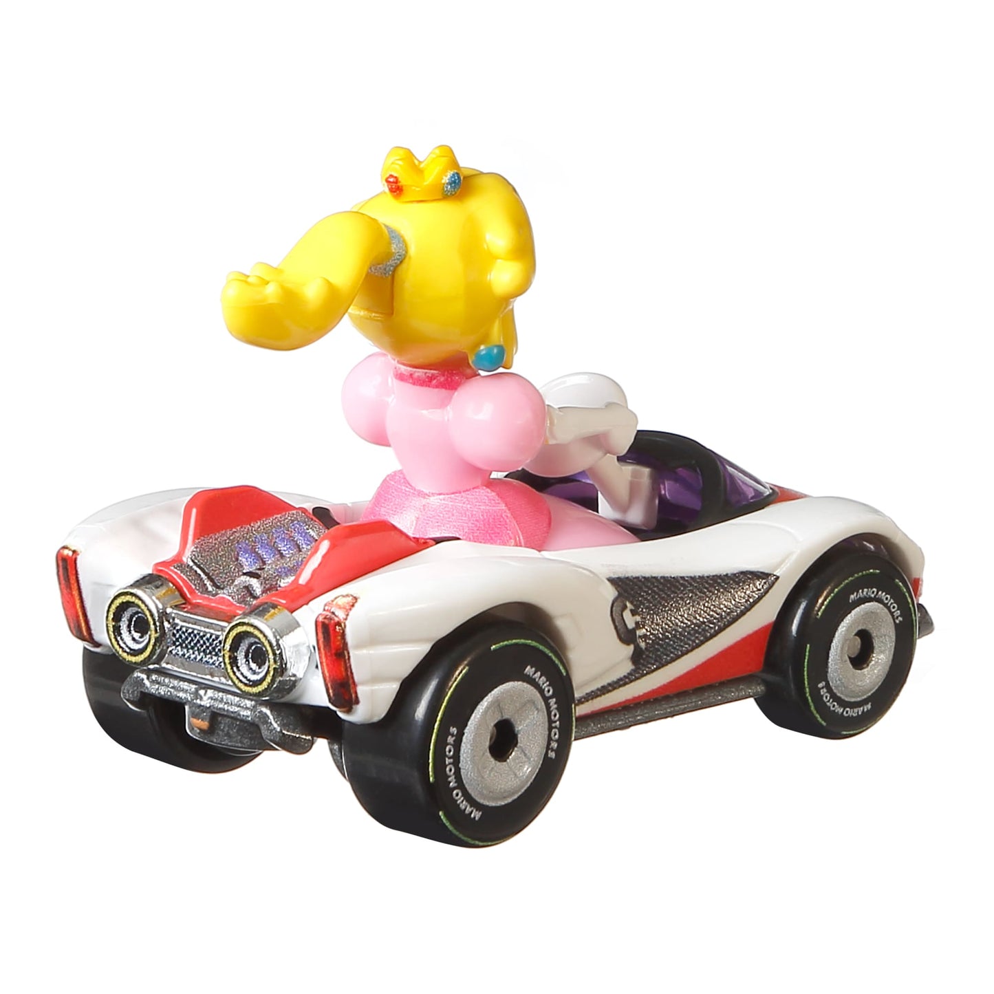 Hot Wheels Mario Kart Vehículo de Juguete Princesa Peach P-Wing