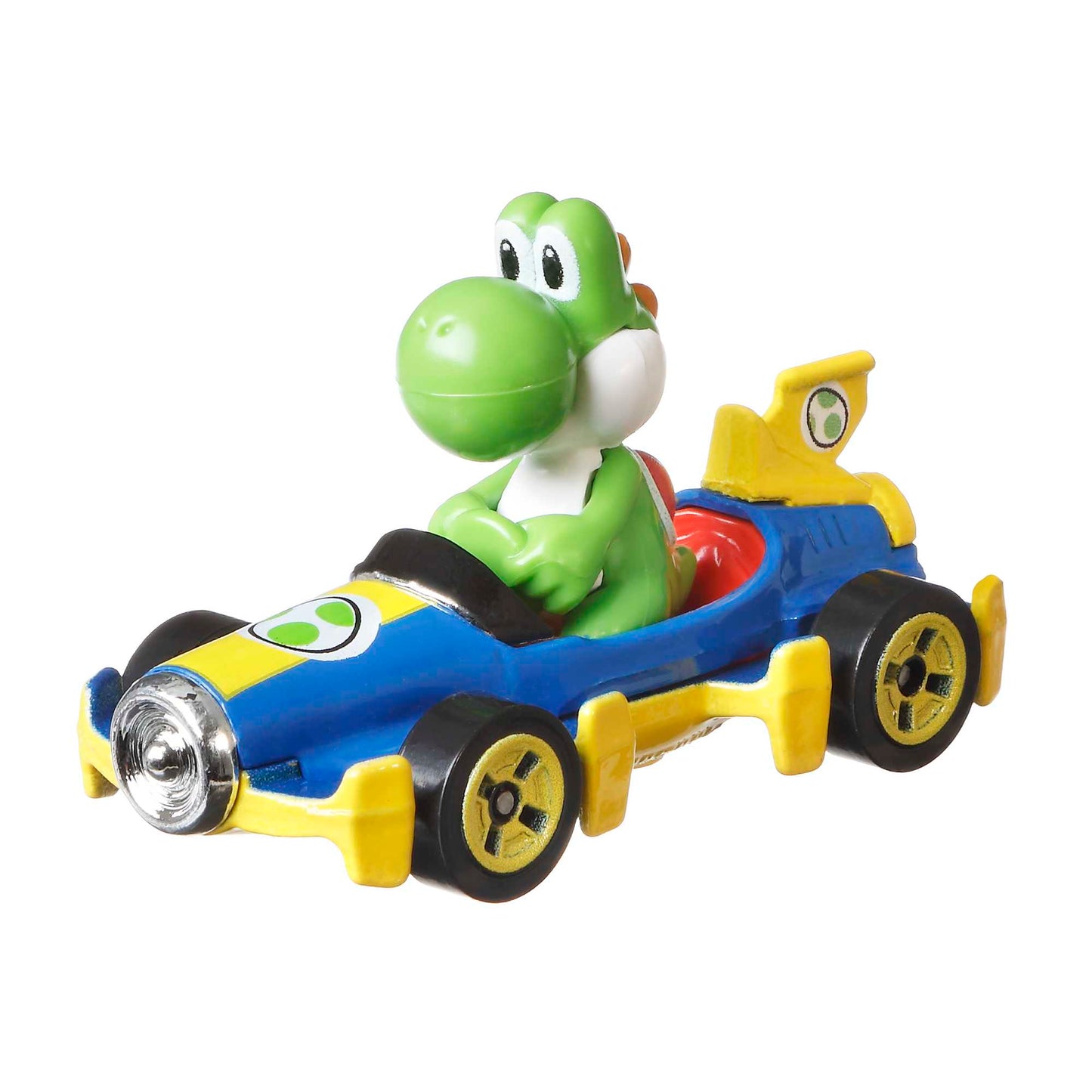 Hot Wheels Mario Kart Vehículo de Juguete Yoshi Mach 8