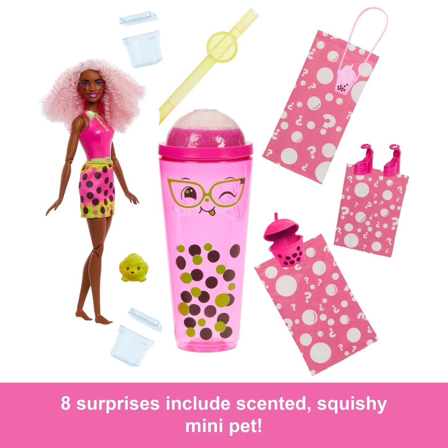 Barbie Pop Reveal Bubble Tea Series Fashion Doll & Accessories Set With 8 Surprises