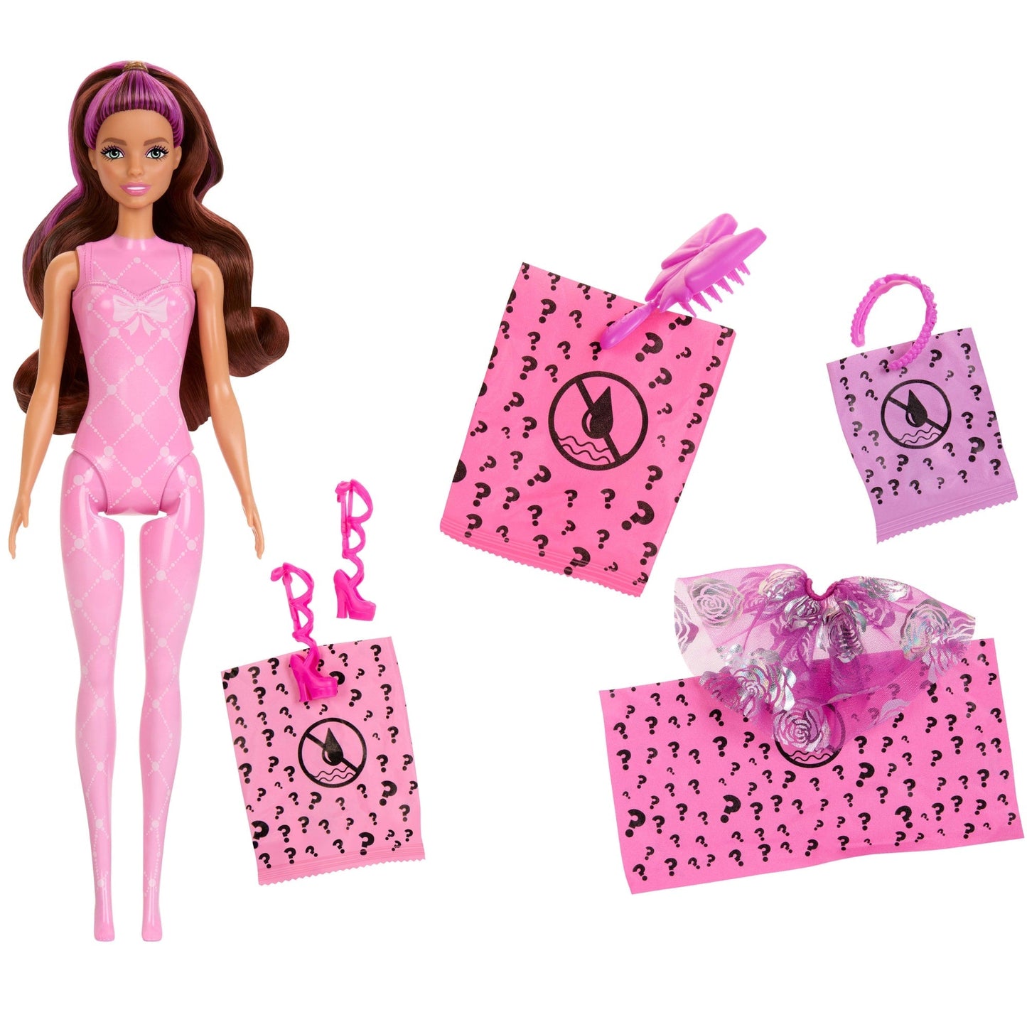 Barbie Color Reveal Ballerina Series Doll & Accessories, 6 Balletcore-inspired Surprises
