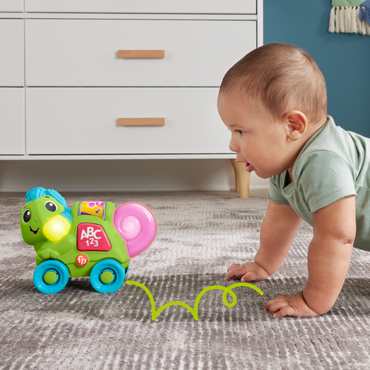 Fisher-Price Juguete para Bebés Escuadrón Musical Camaleón Gatea Conmigo